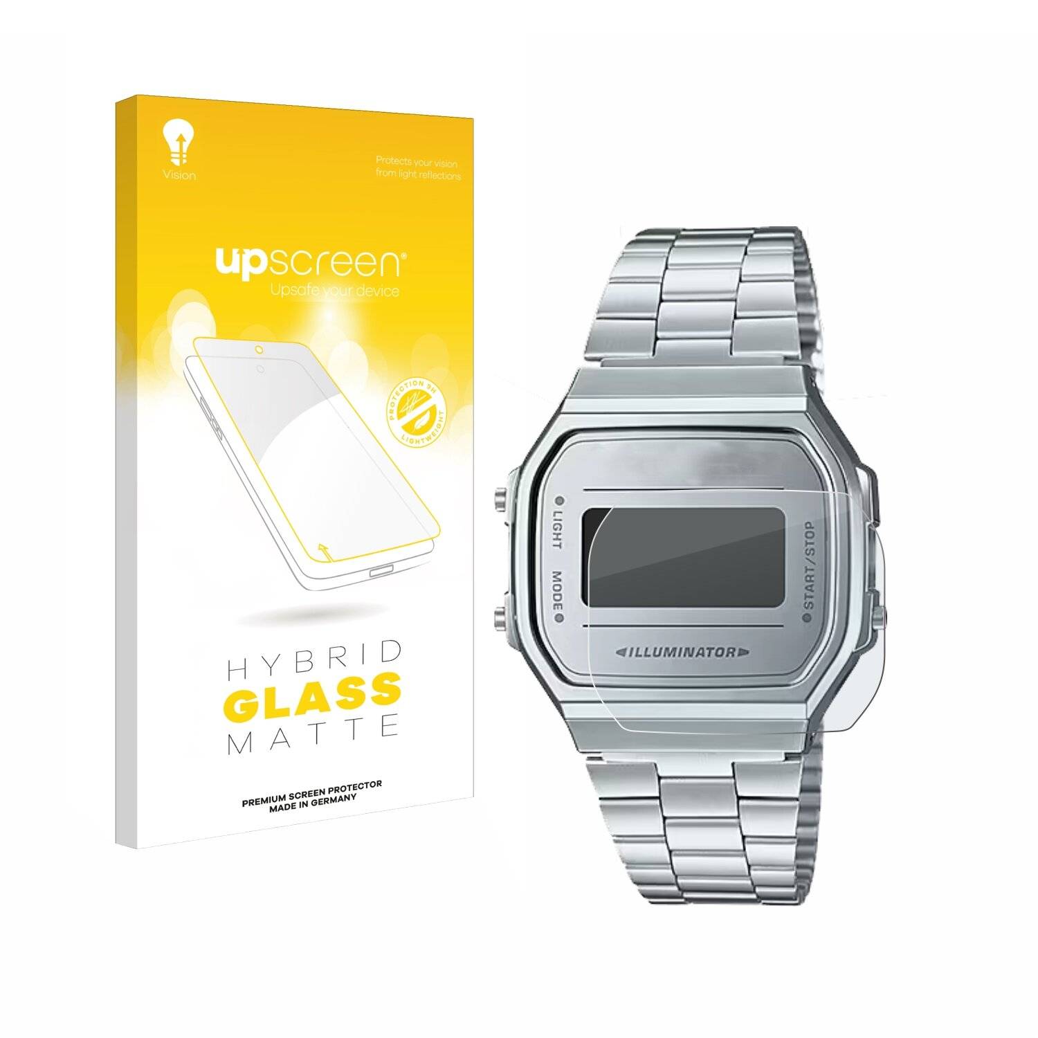upscreen Hybrid Glas Matt Panzer-Folie für Casio