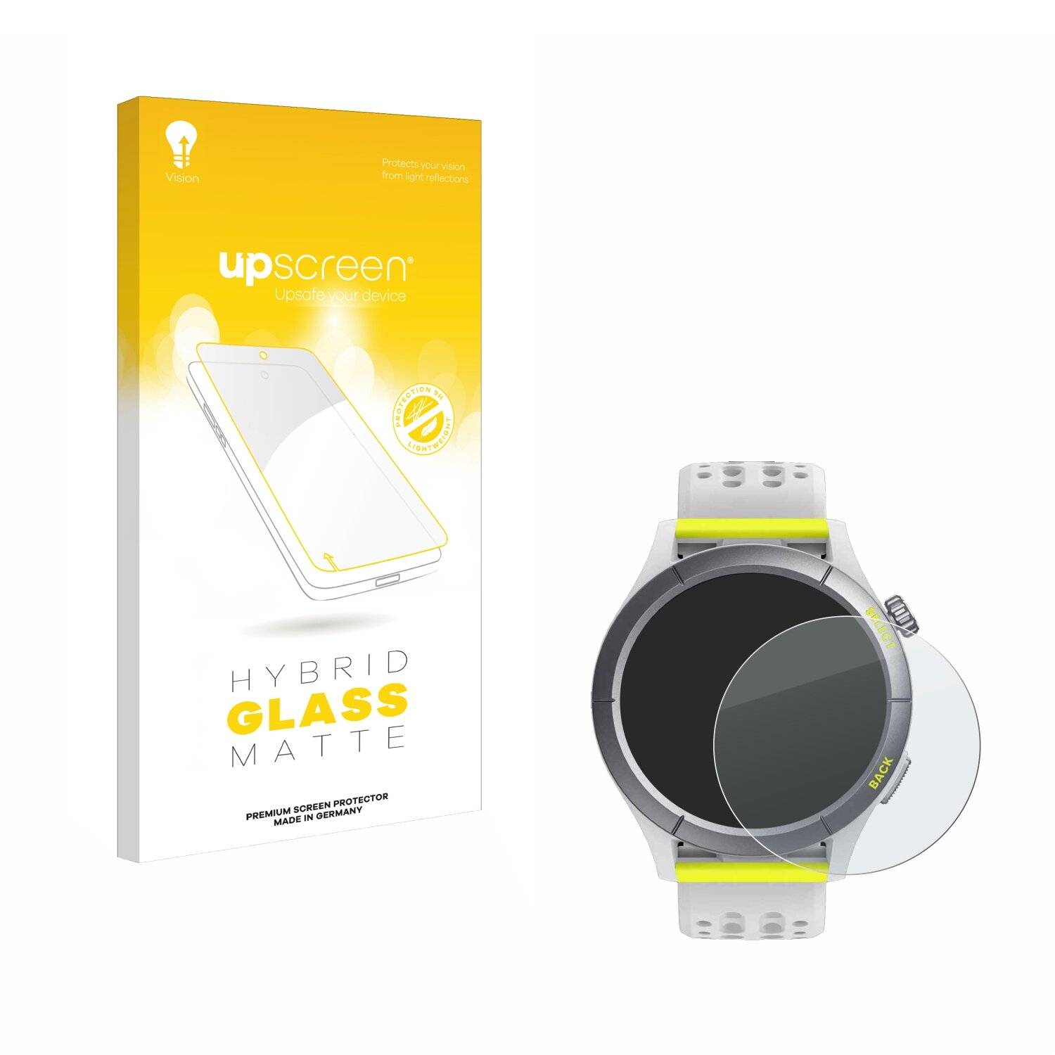 upscreen Hybrid Glas Matt Panzer-Folie für Huami Amazfit