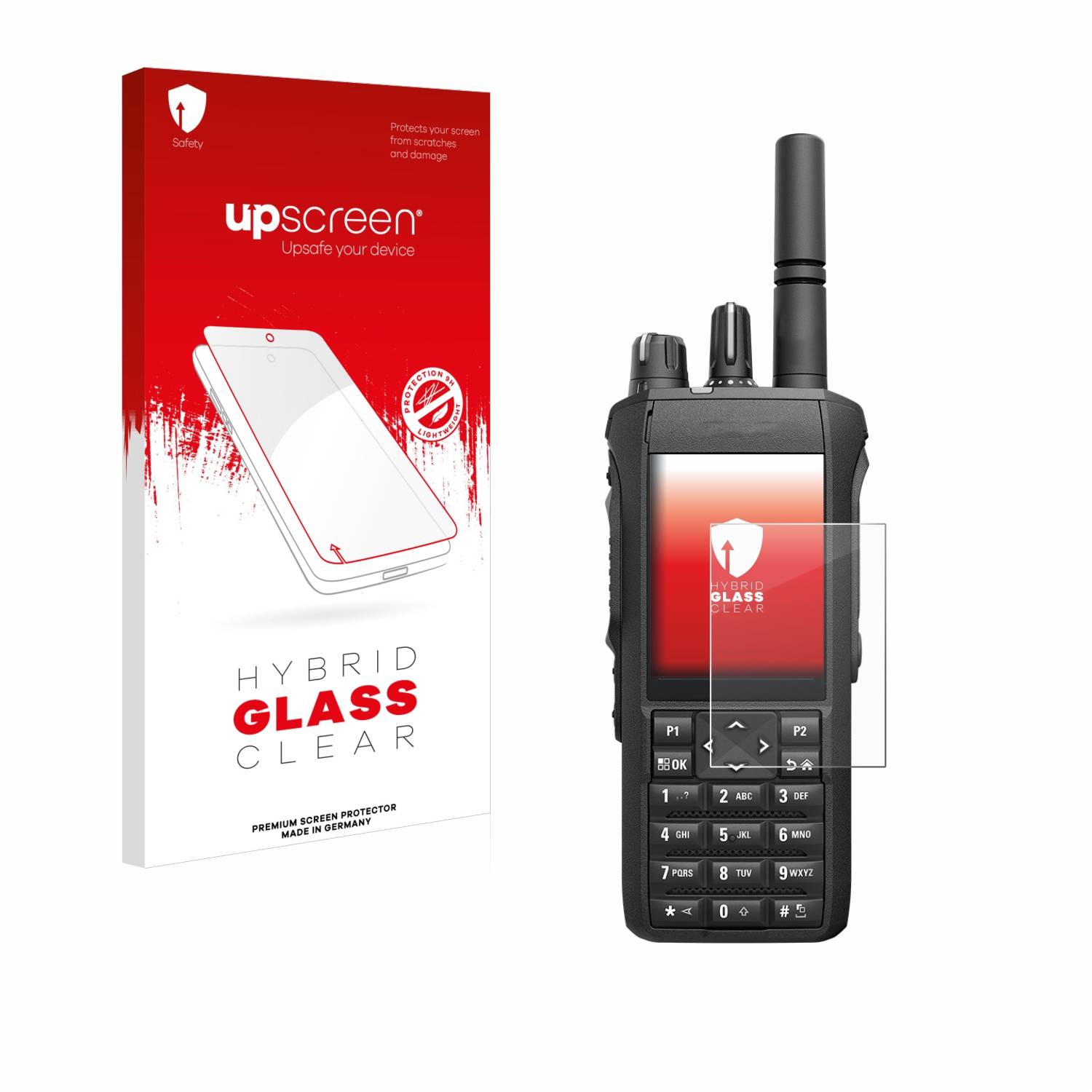 upscreen Hybrid Glas Panzer-Folie für Motorola Mototrbo R7