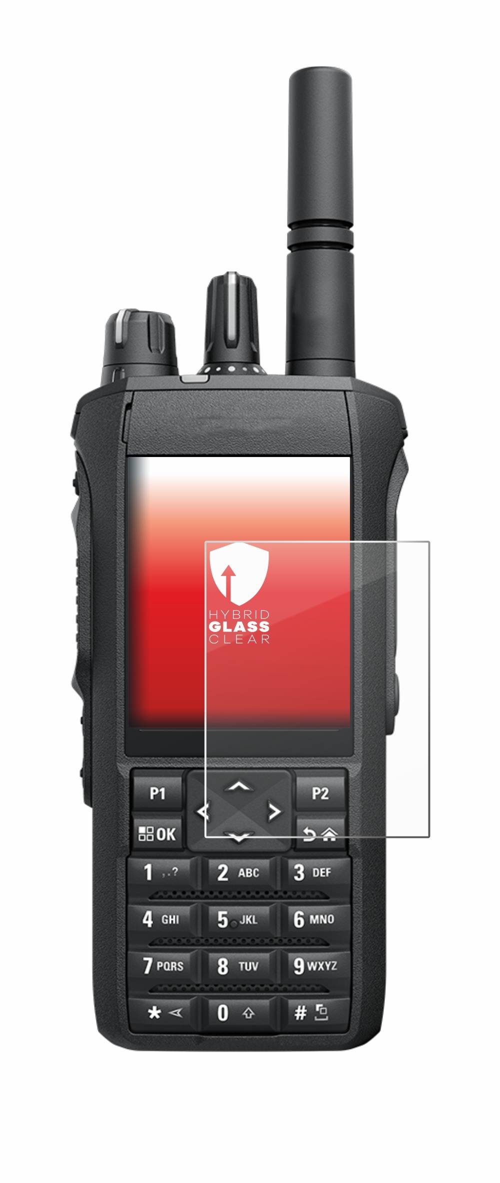 upscreen Hybrid Glas Panzer-Folie für Motorola Mototrbo R7