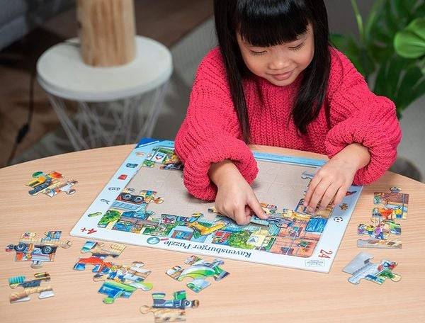 Rahmenpuzzle Ravensburger Auf der Baustelle ist was los! 24 Teile