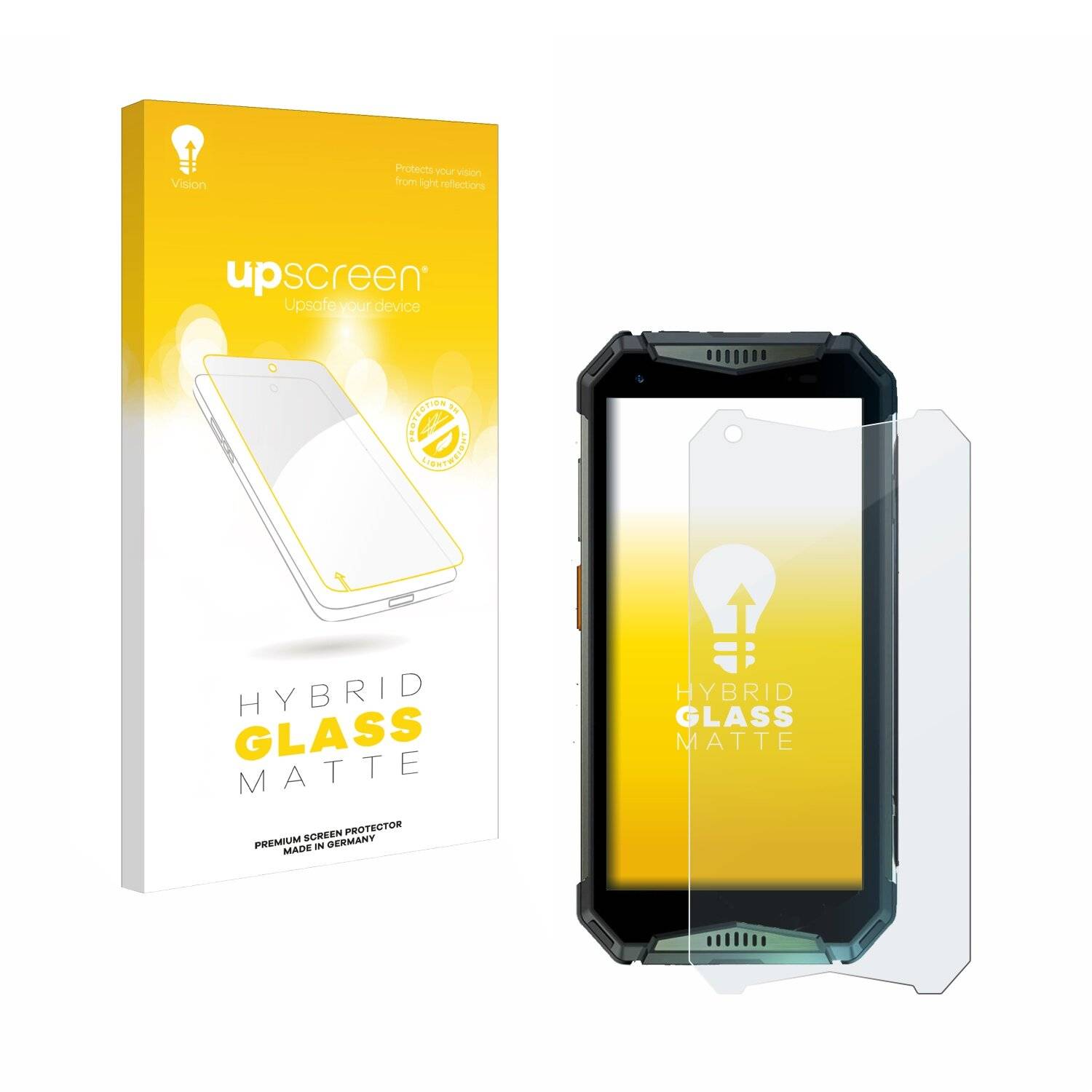 upscreen Hybrid Glas Matt Panzer-Folie für Ulefone Armor