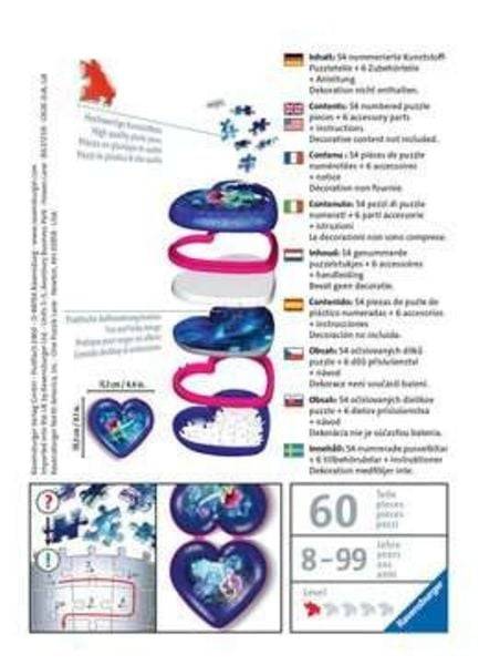 Ravensburger - 3D Puzzle - Herzschatulle - Bezaubernde Meerjungfrauen, 54 Teile