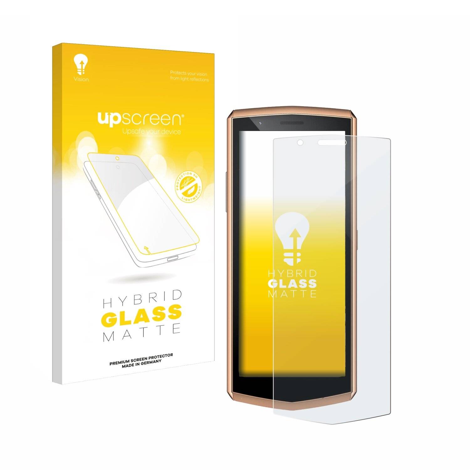 upscreen Hybrid Glas Matt Panzer-Folie für Cubot Pocket