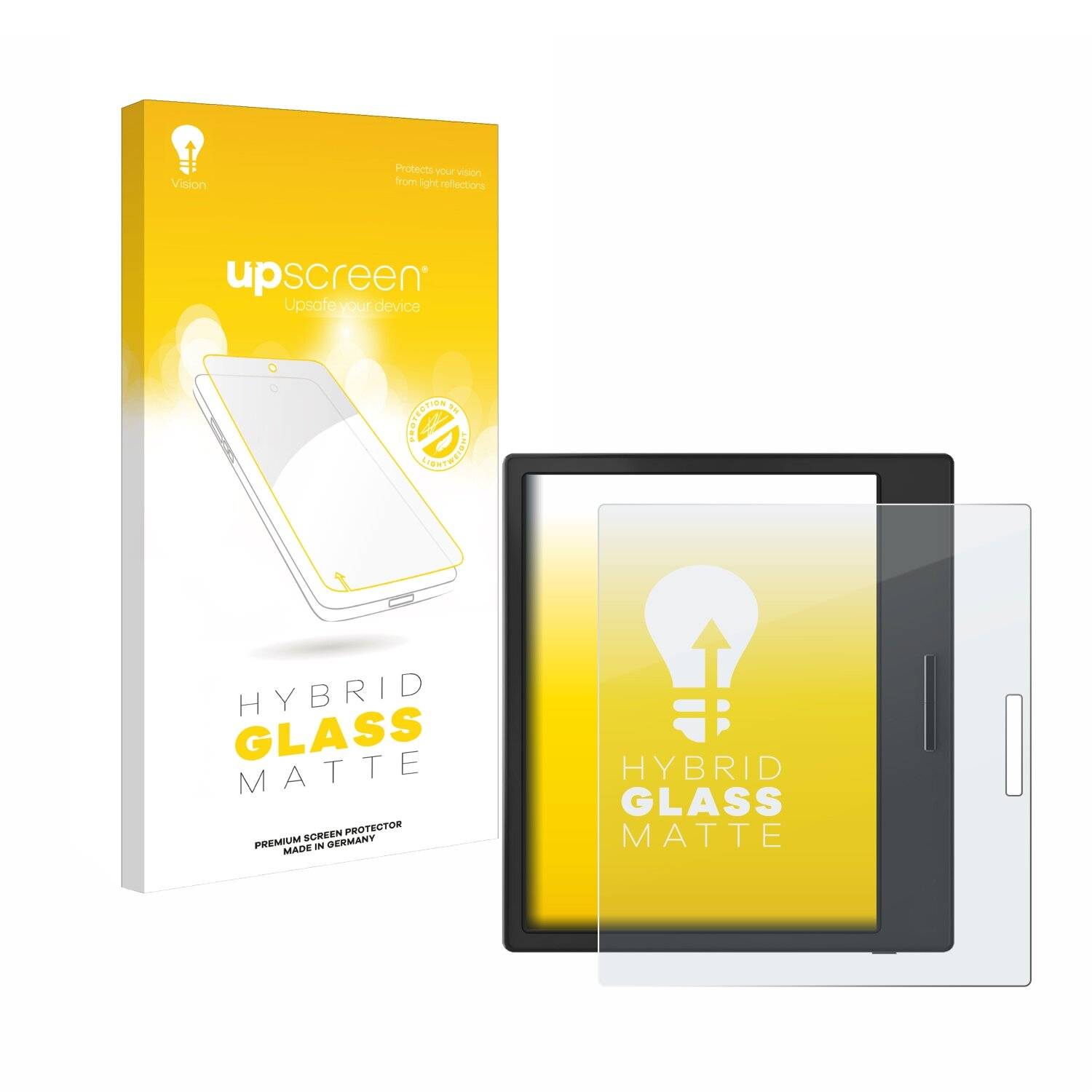 upscreen Hybrid Glas Matt Panzer-Folie für Onyx Boox