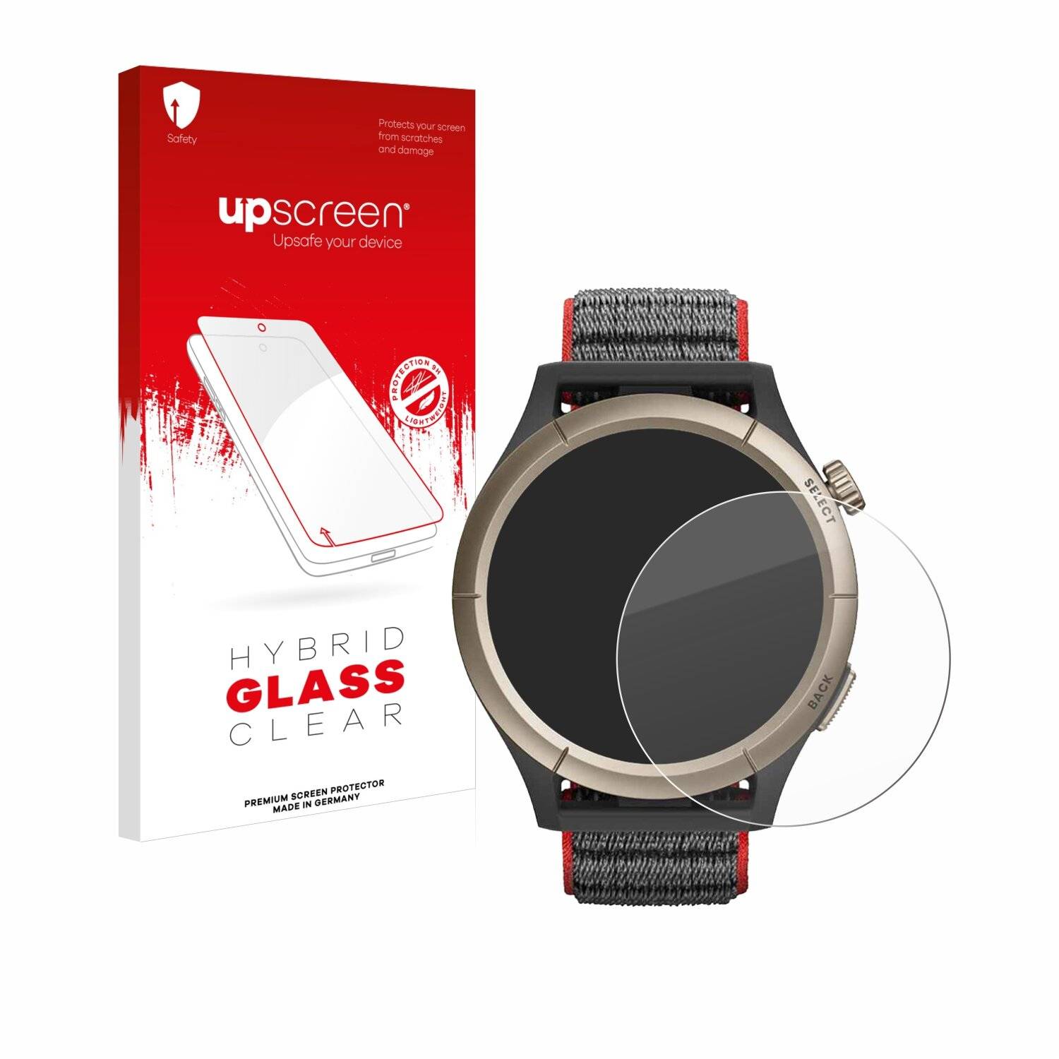 upscreen Hybrid Glas Panzer-Folie für Huami Amazfit Cheetah