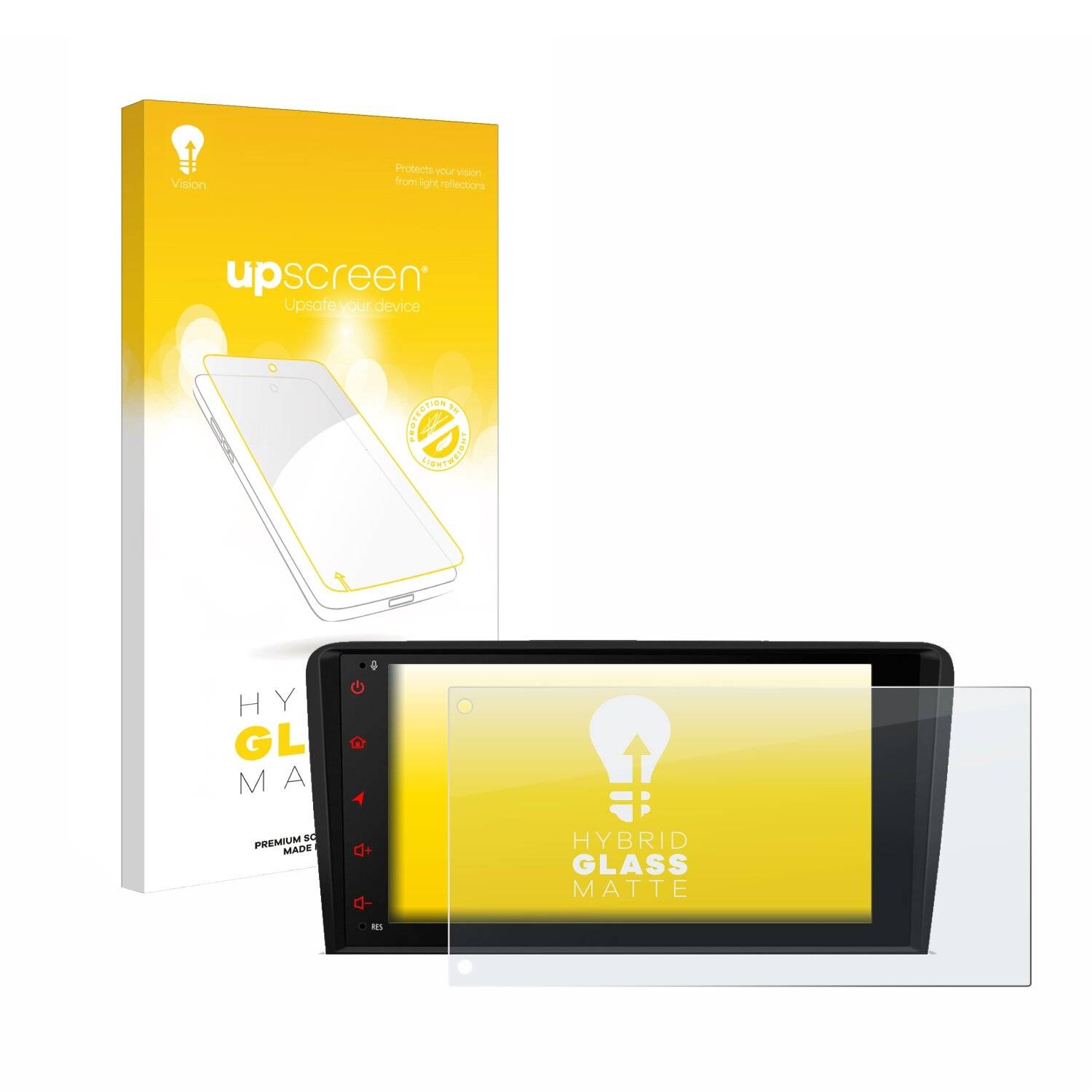 upscreen Hybrid Glas Matt Panzer-Folie für Xtrons