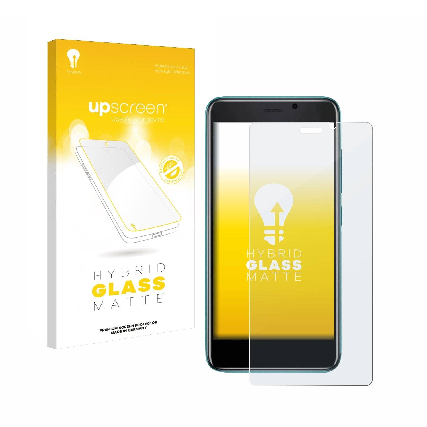 upscreen Hybrid Glas Matt Panzer-Folie für Cubot J