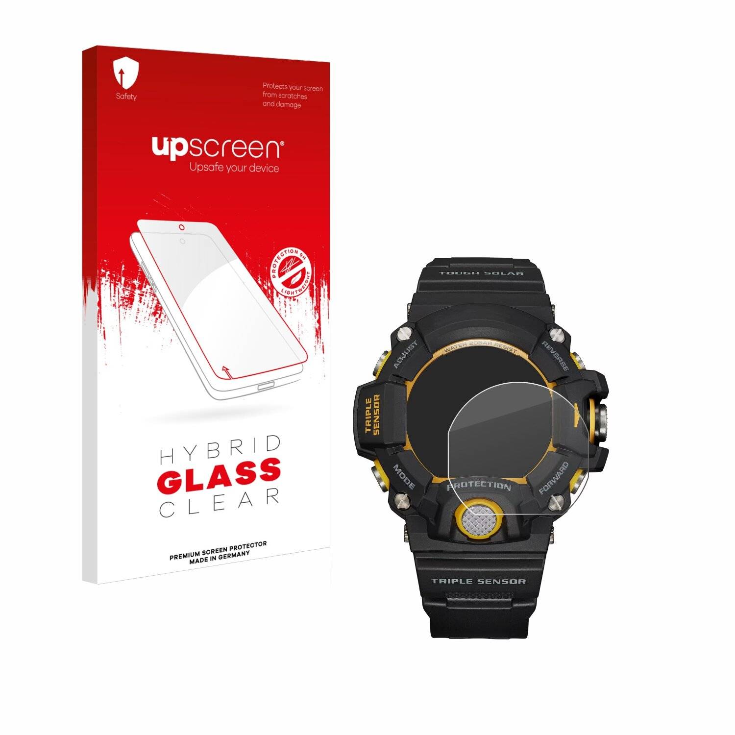 upscreen Hybrid Glas Panzer-Folie für Casio G-Shock