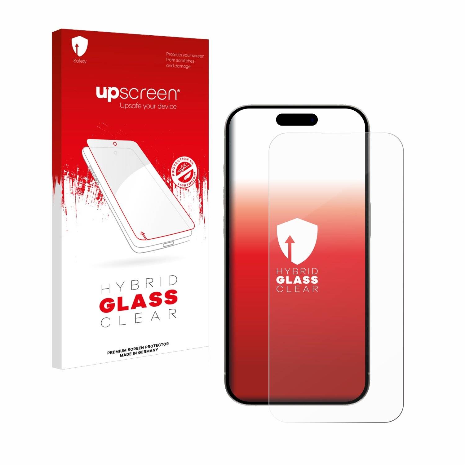 upscreen Hybrid Glas Panzer-Folie für Apple iPhone 15