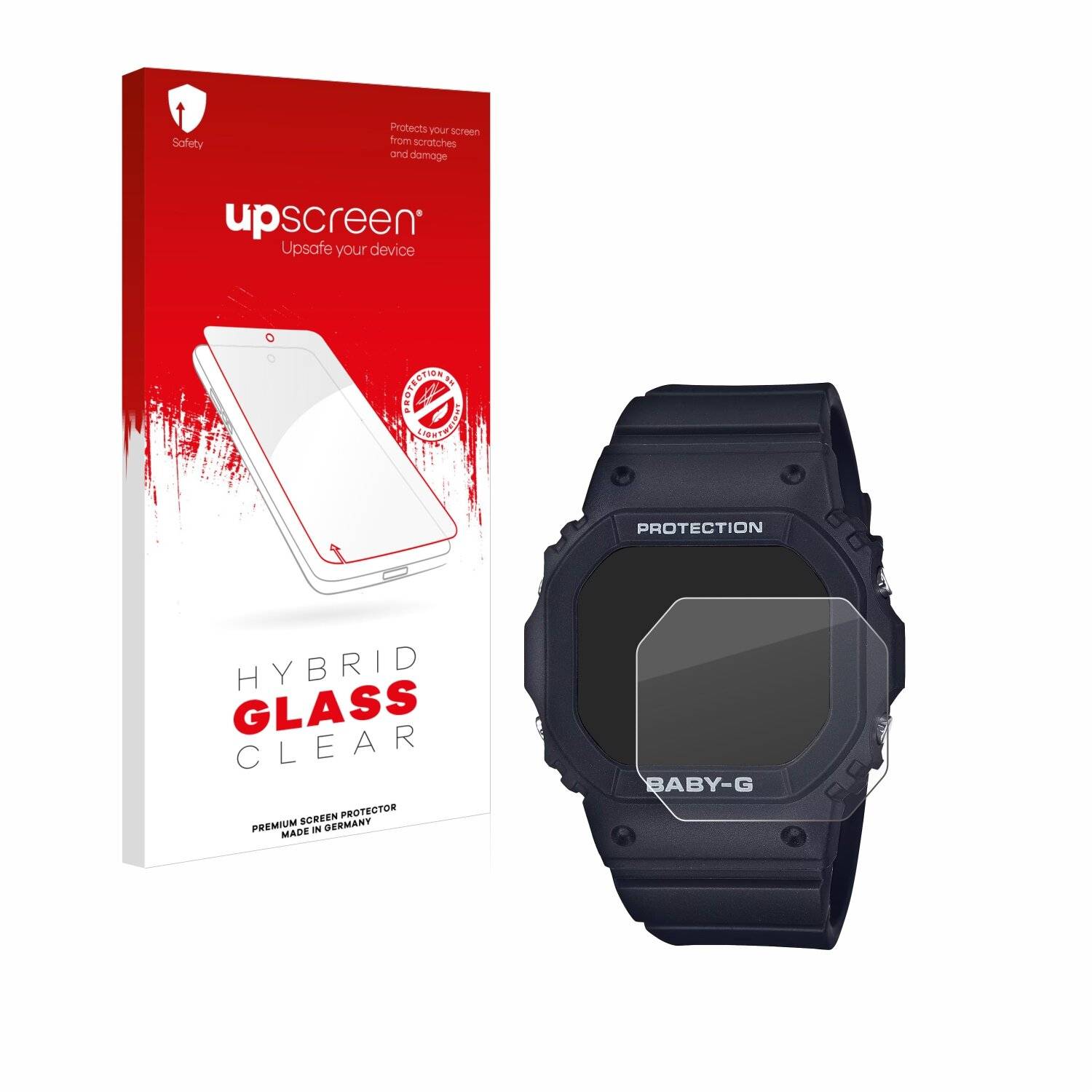 upscreen Hybrid Glas Panzer-Folie für Casio Baby-G