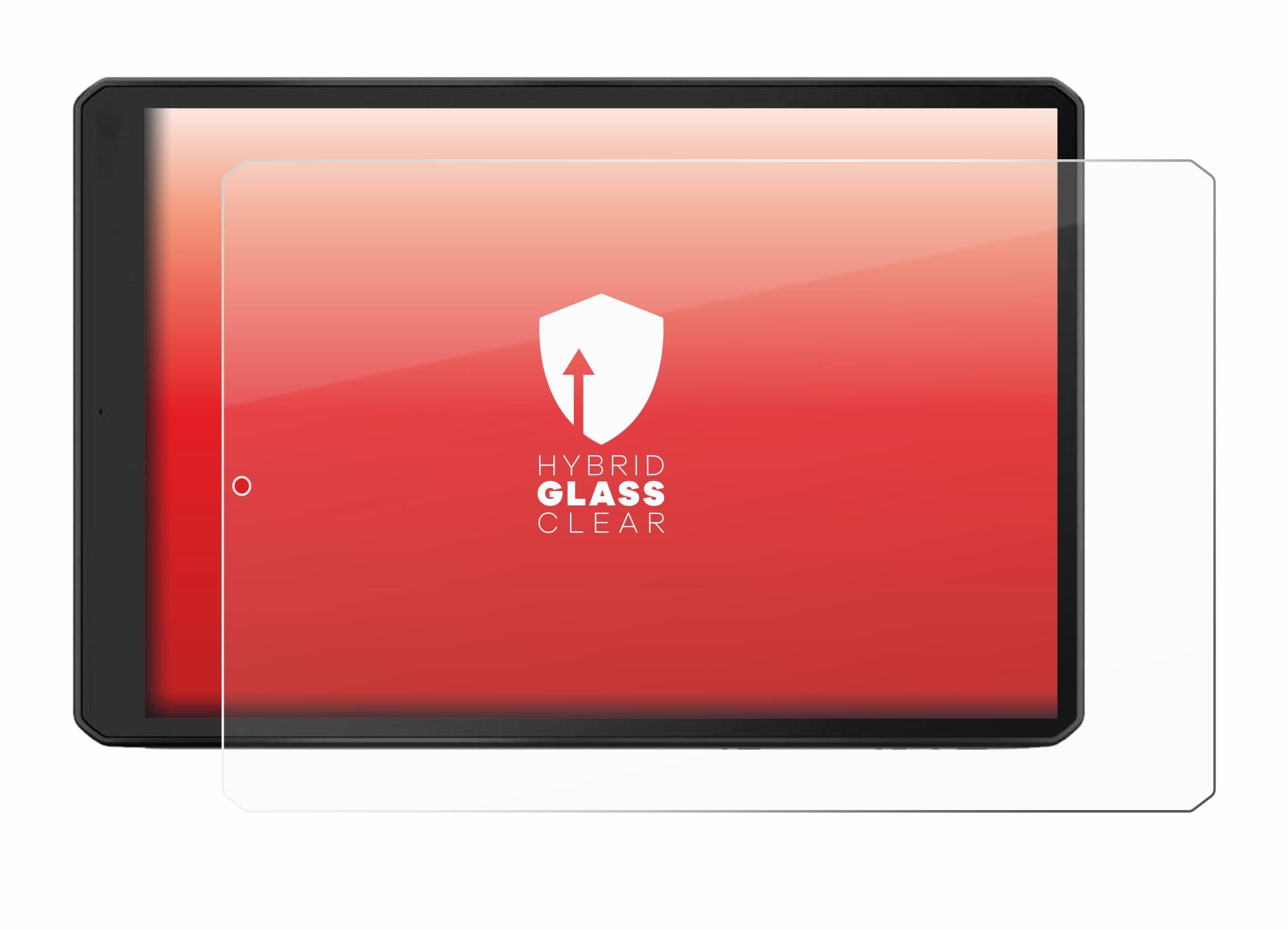 upscreen Hybrid Glas Panzer-Folie für Garmin Camper 1095