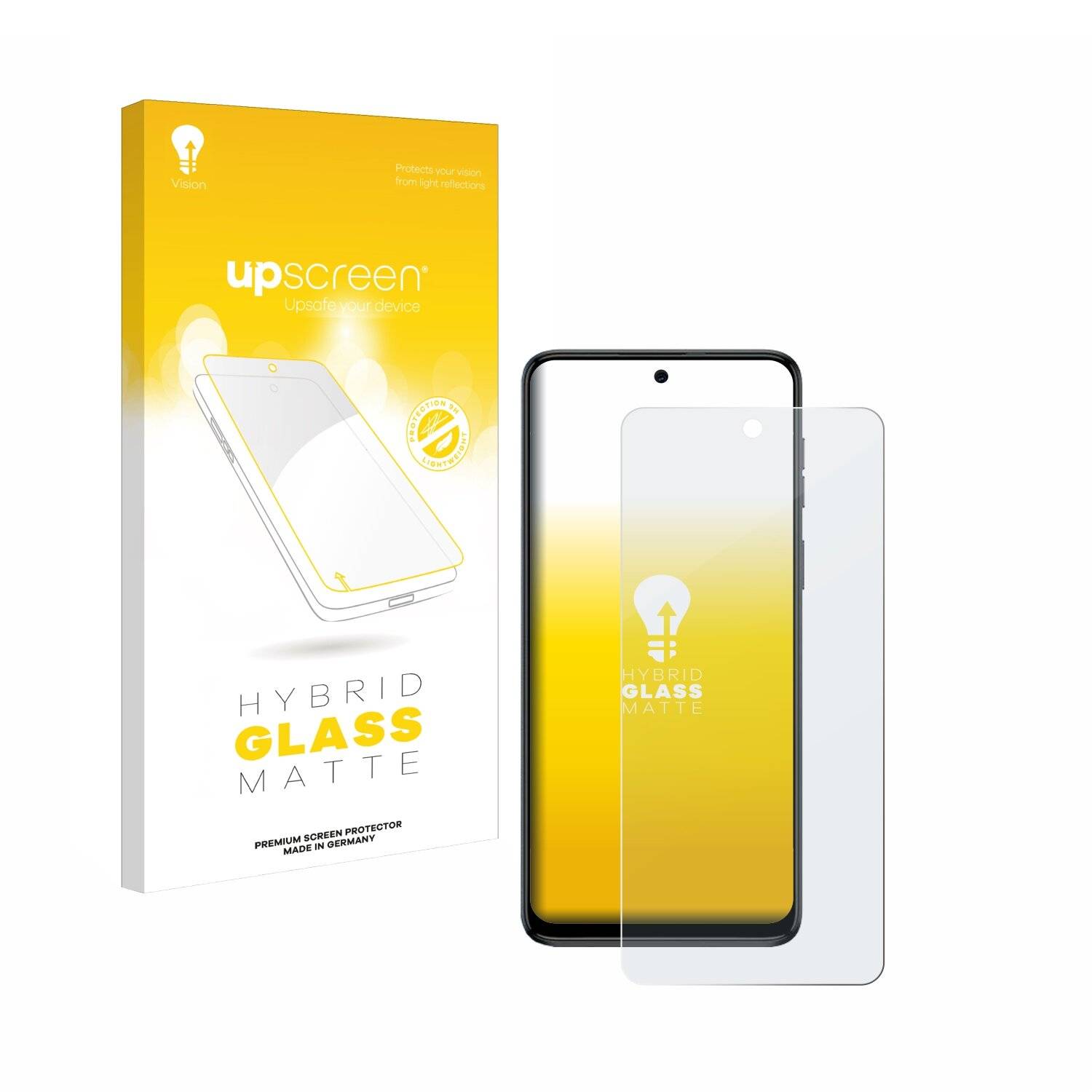 upscreen Hybrid Glas Matt Panzer-Folie für Motorola Moto