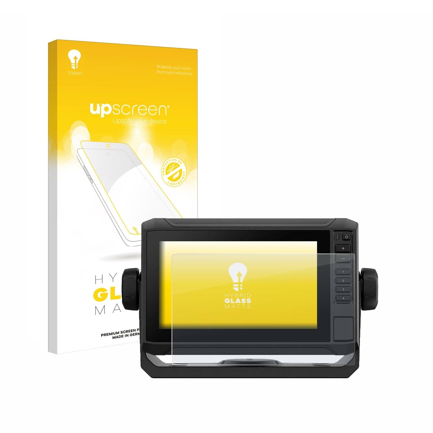 upscreen Hybrid Glas Matt Panzer-Folie für Garmin ECHOMAP UHD2 7