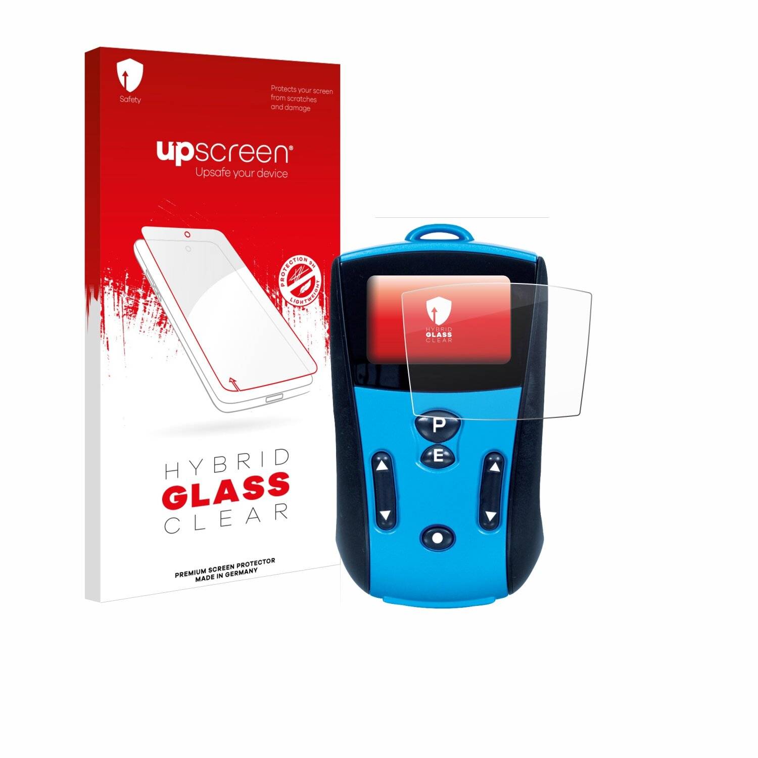 upscreen Hybrid Glas Panzer-Folie für schwa-medico UROstim