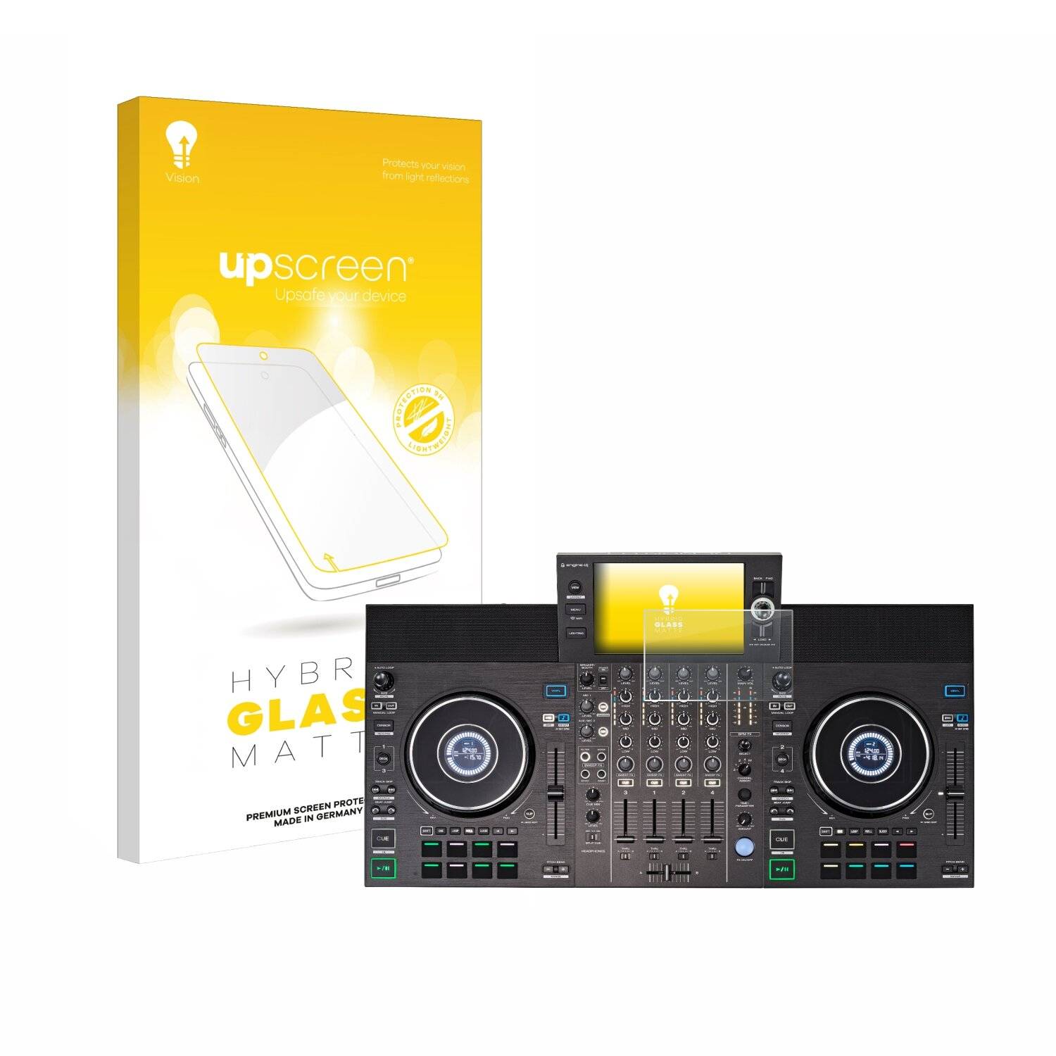 upscreen Hybrid Glas Matt Panzer-Folie für Denon DJ SC LIVE