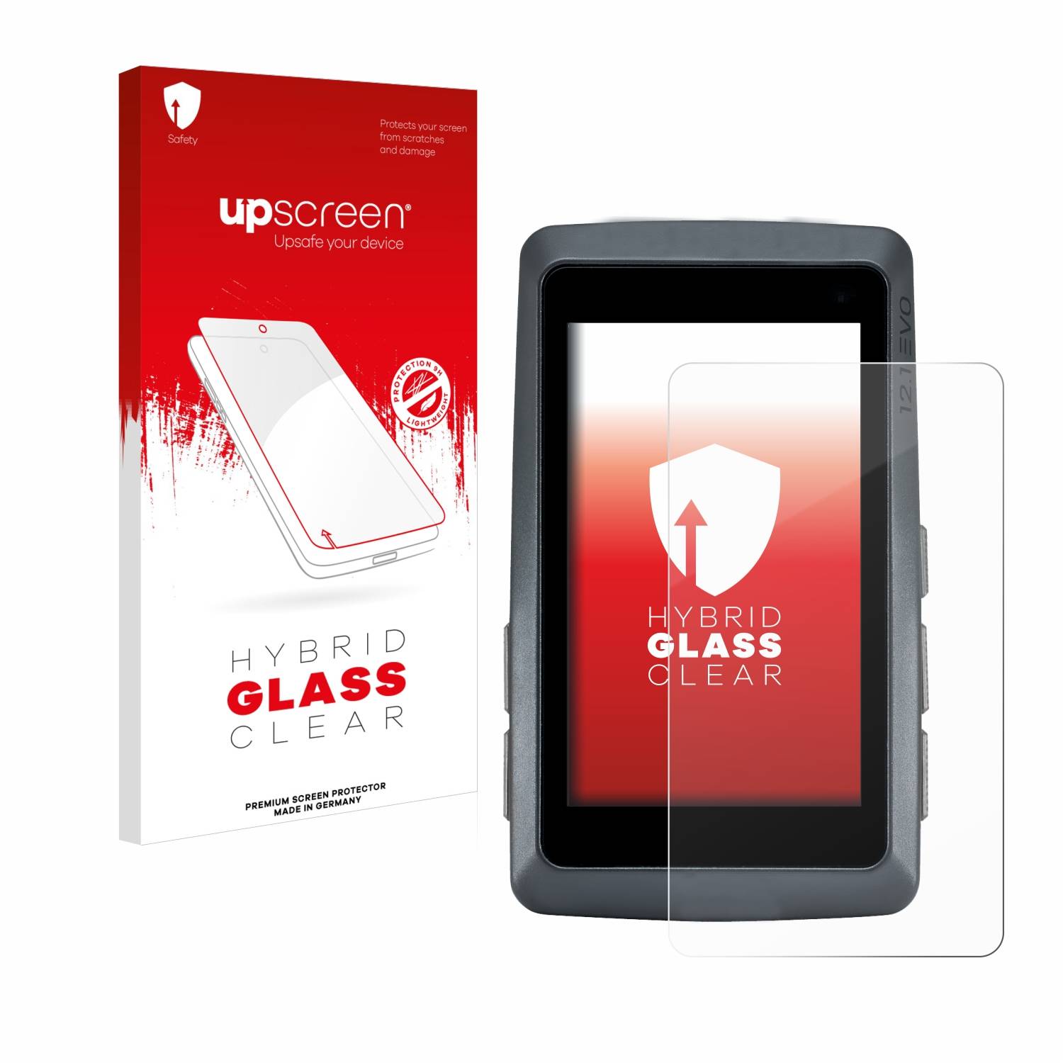 upscreen Hybrid Glas Panzer-Folie für Sigma ROX 12.1 EVO