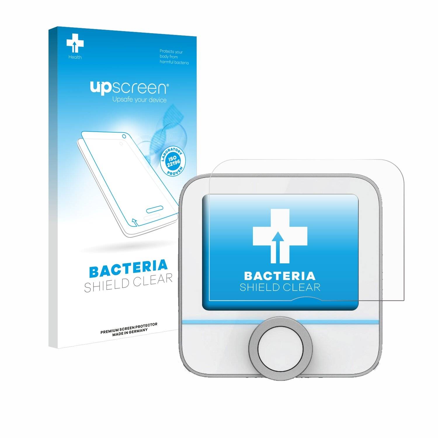 upscreen Bacteria Shield Schutzfolie für Bosch Smart Home 230 V (Raumthermostat II) -