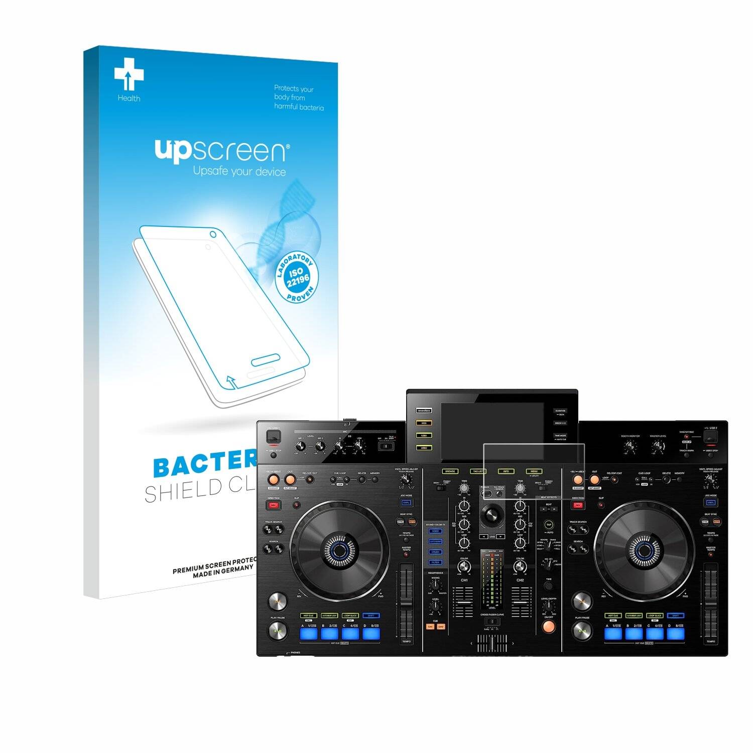 upscreen Bacteria Shield Schutzfolie für Pioneer XDJ-RX -