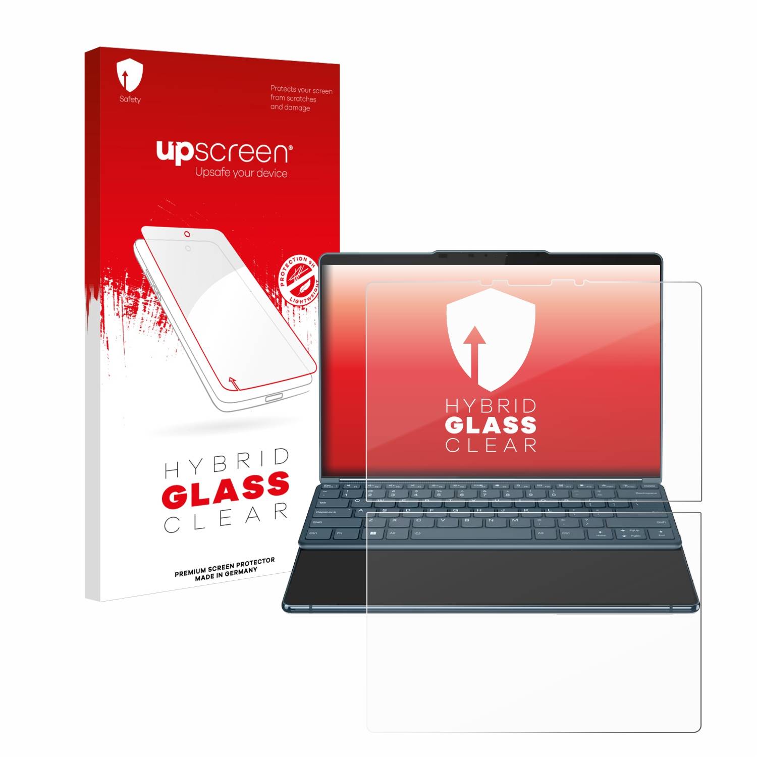 upscreen Hybrid Glas Panzer-Folie für Lenovo Yoga Book 9i Gen 8
