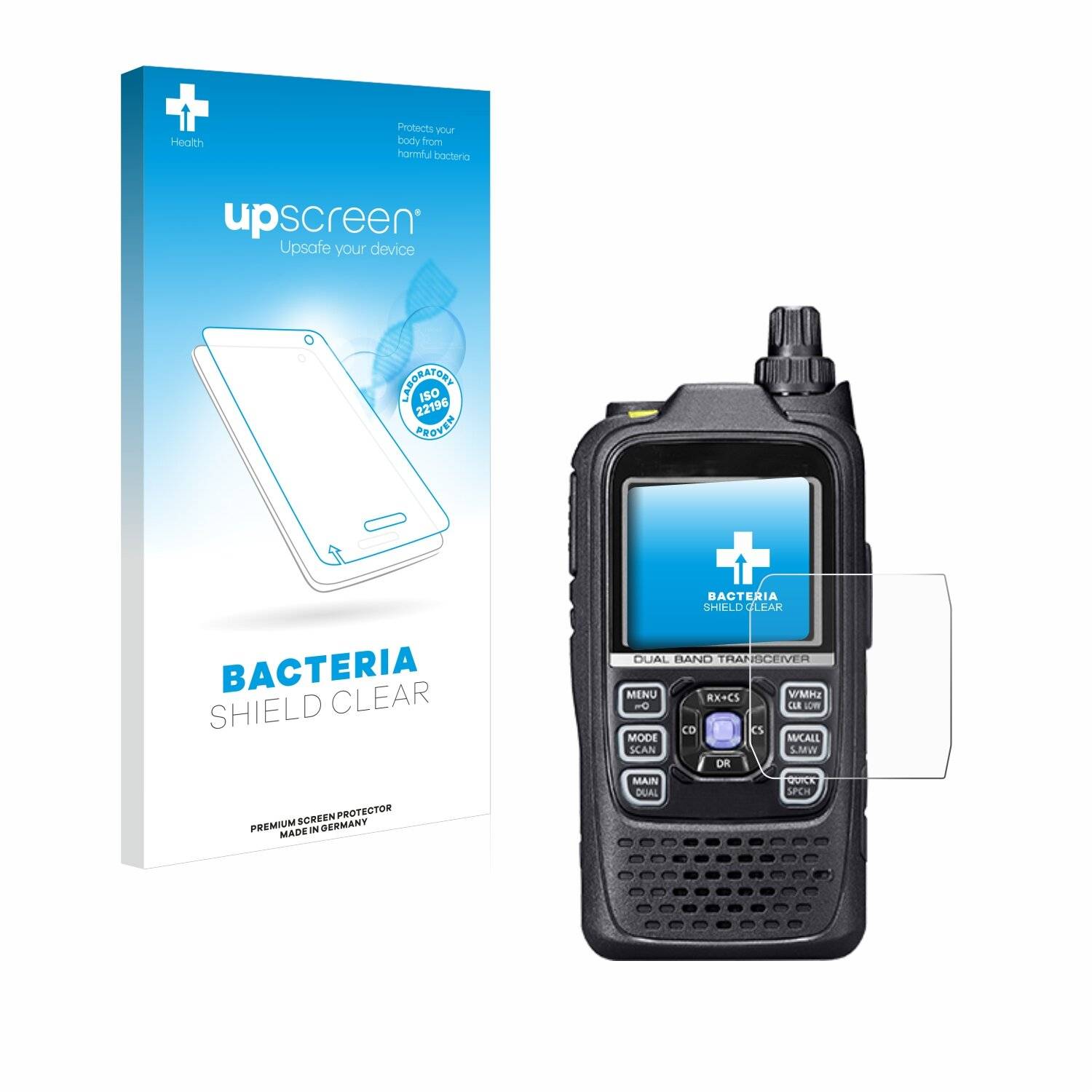 upscreen Bacteria Shield Schutzfolie für Icom ID-50E -