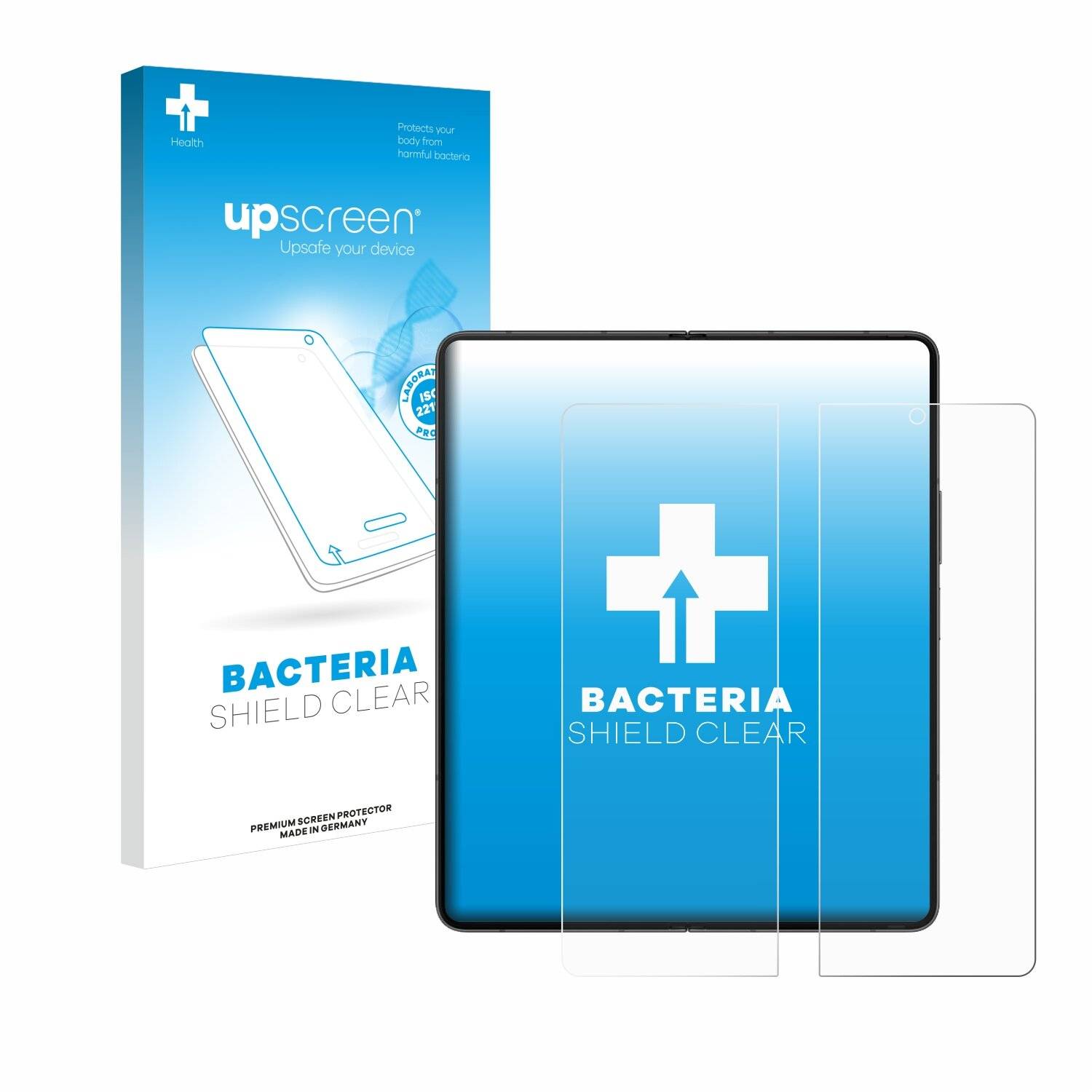upscreen Bacteria Shield Schutzfolie für Samsung Galaxy Z Fold 5 (Inneres Display) -