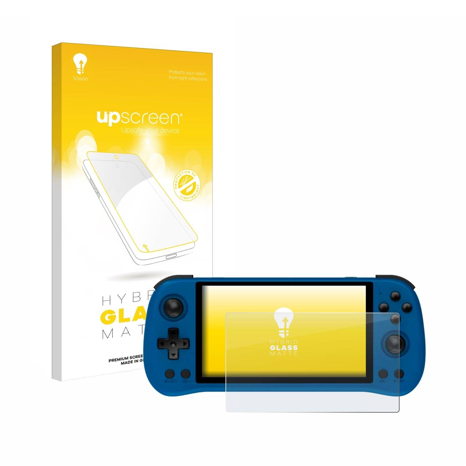 upscreen Hybrid Glas Matt Panzer-Folie für Powkiddy