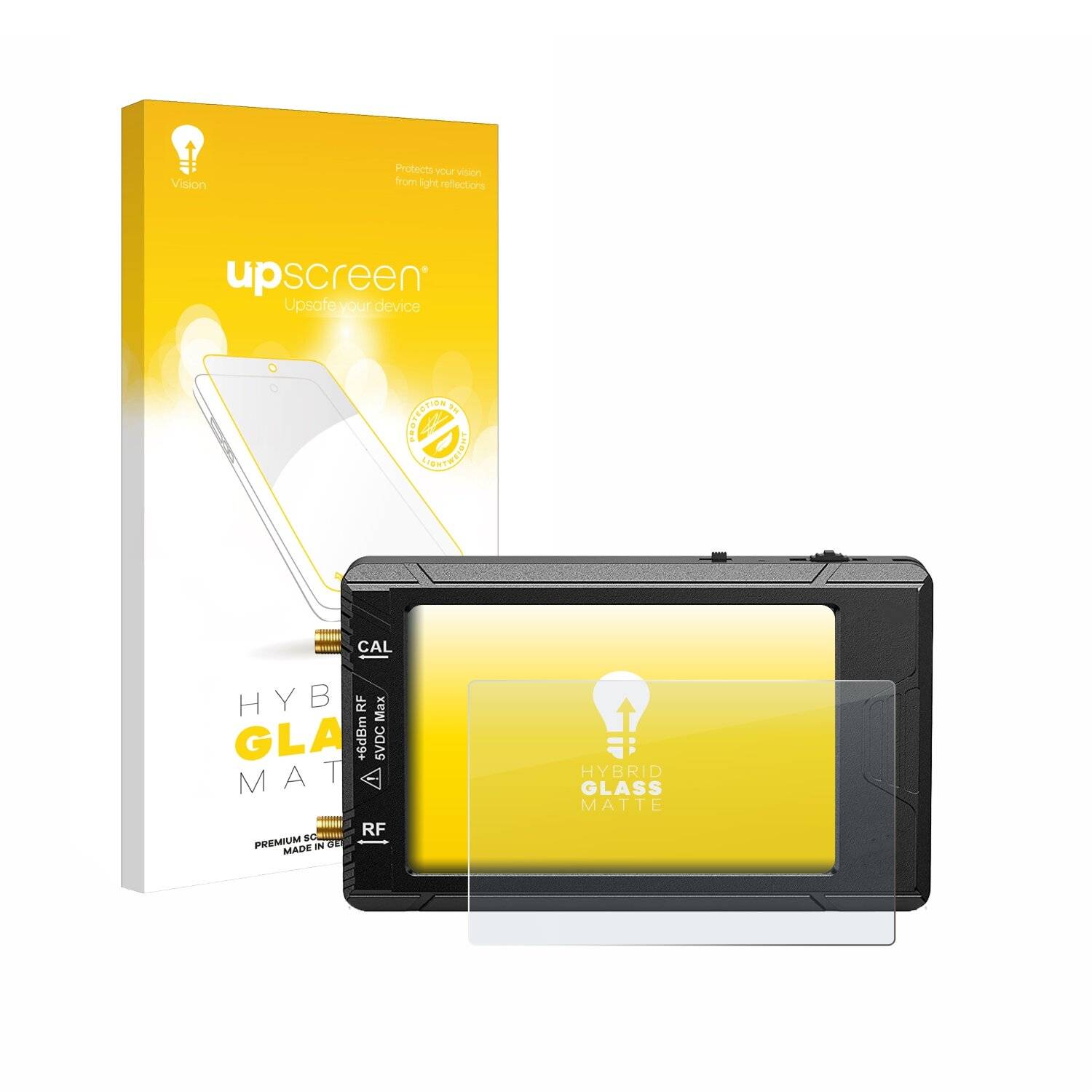 upscreen Hybrid Glas Matt Panzer-Folie für tinySA ultra spectrum