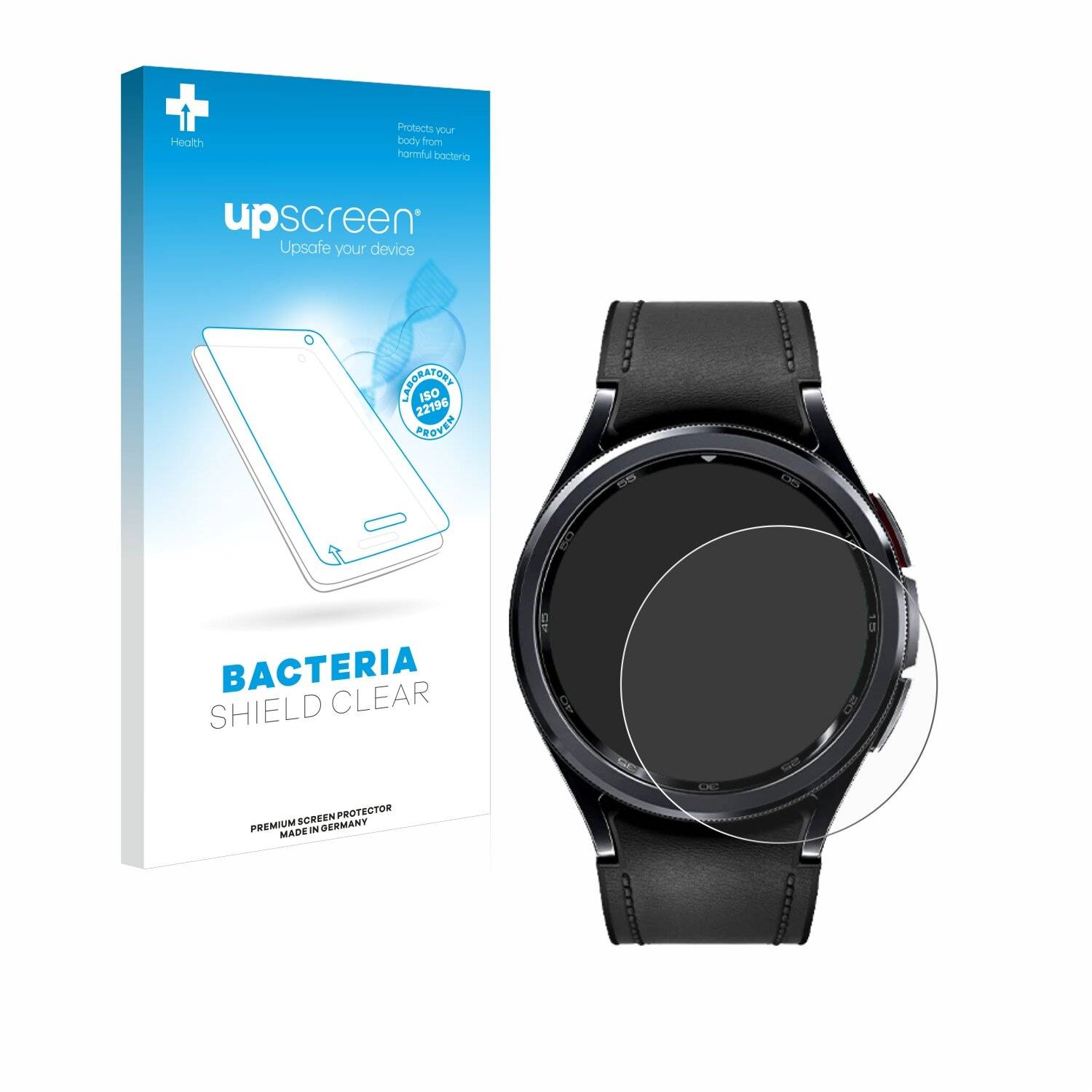 upscreen Bacteria Shield Schutzfolie für Samsung Galaxy Watch 6 Classic (43 mm) -