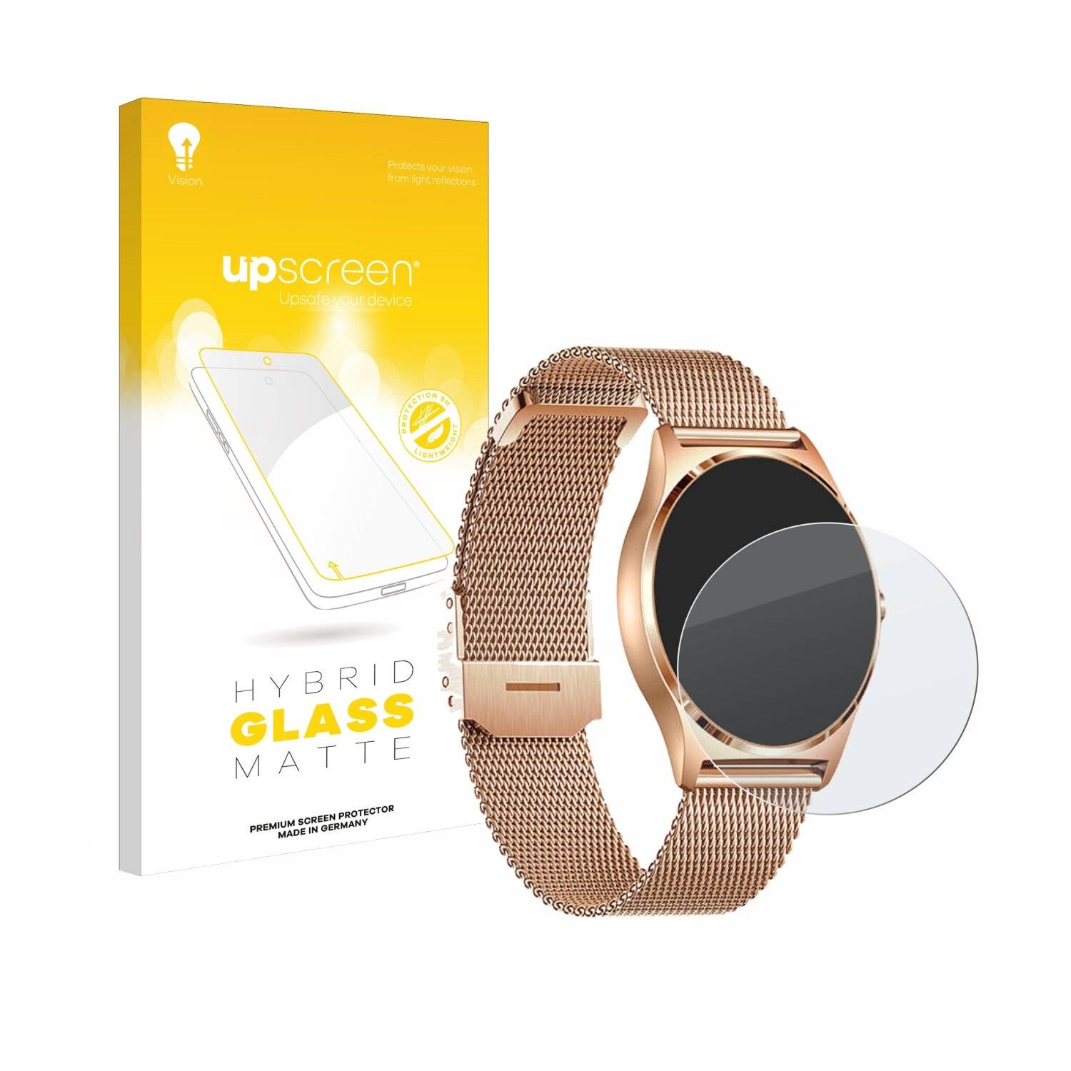 upscreen Hybrid Glas Matt Panzer-Folie für Xcoast X-Watch Joli XC