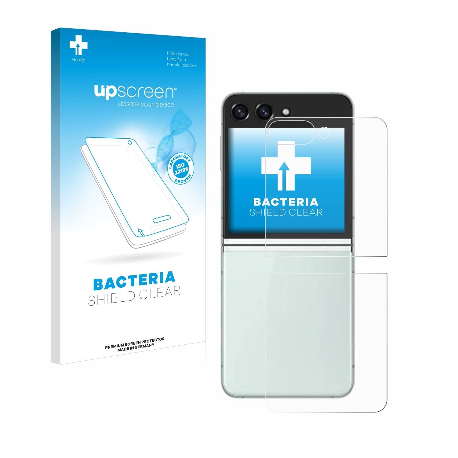 upscreen Bacteria Shield Schutzfolie für Samsung Galaxy Z Flip 5 (Rückseite) -