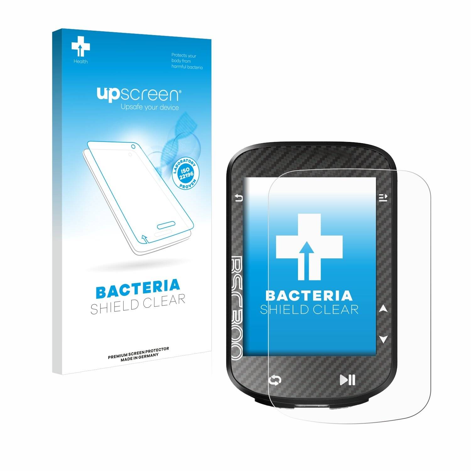 upscreen Bacteria Shield Schutzfolie für igpsport BSC300 -