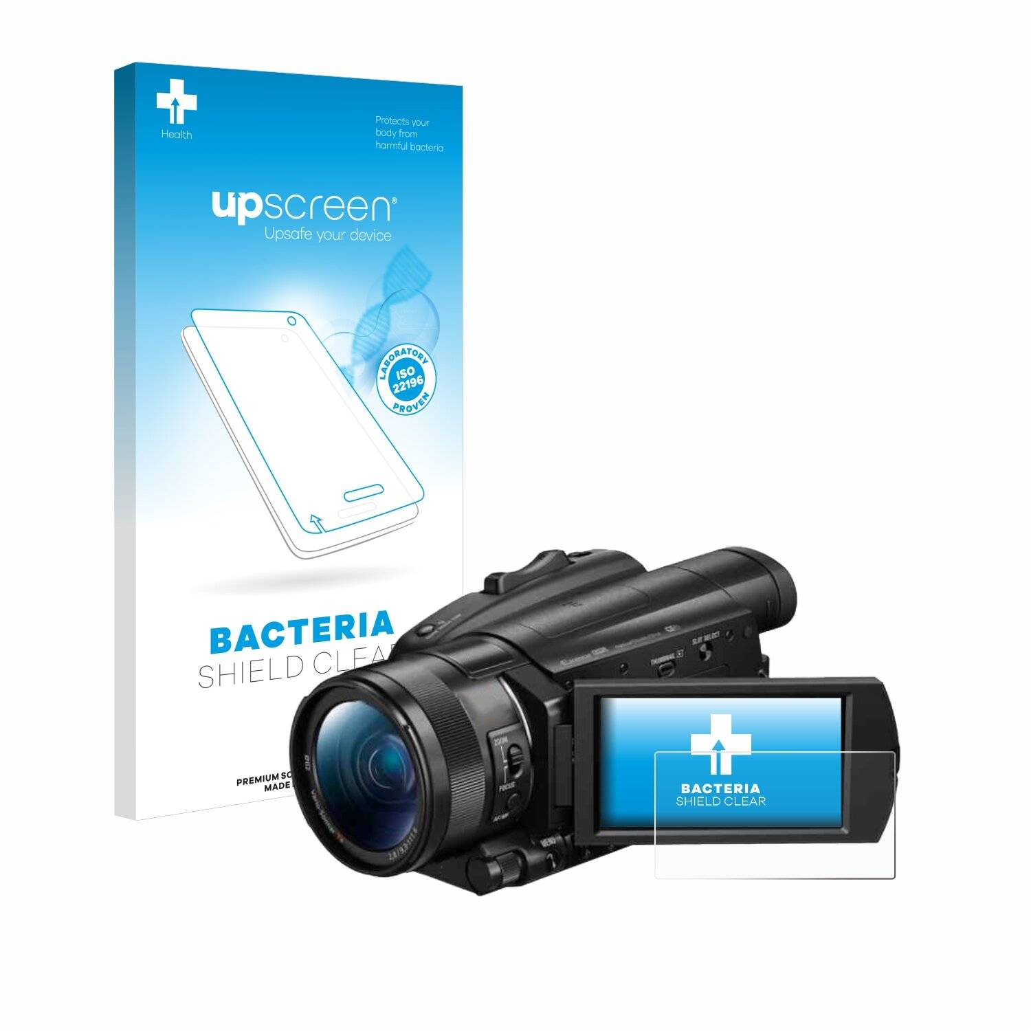 upscreen Bacteria Shield Schutzfolie für Sony FDR-AX700 -