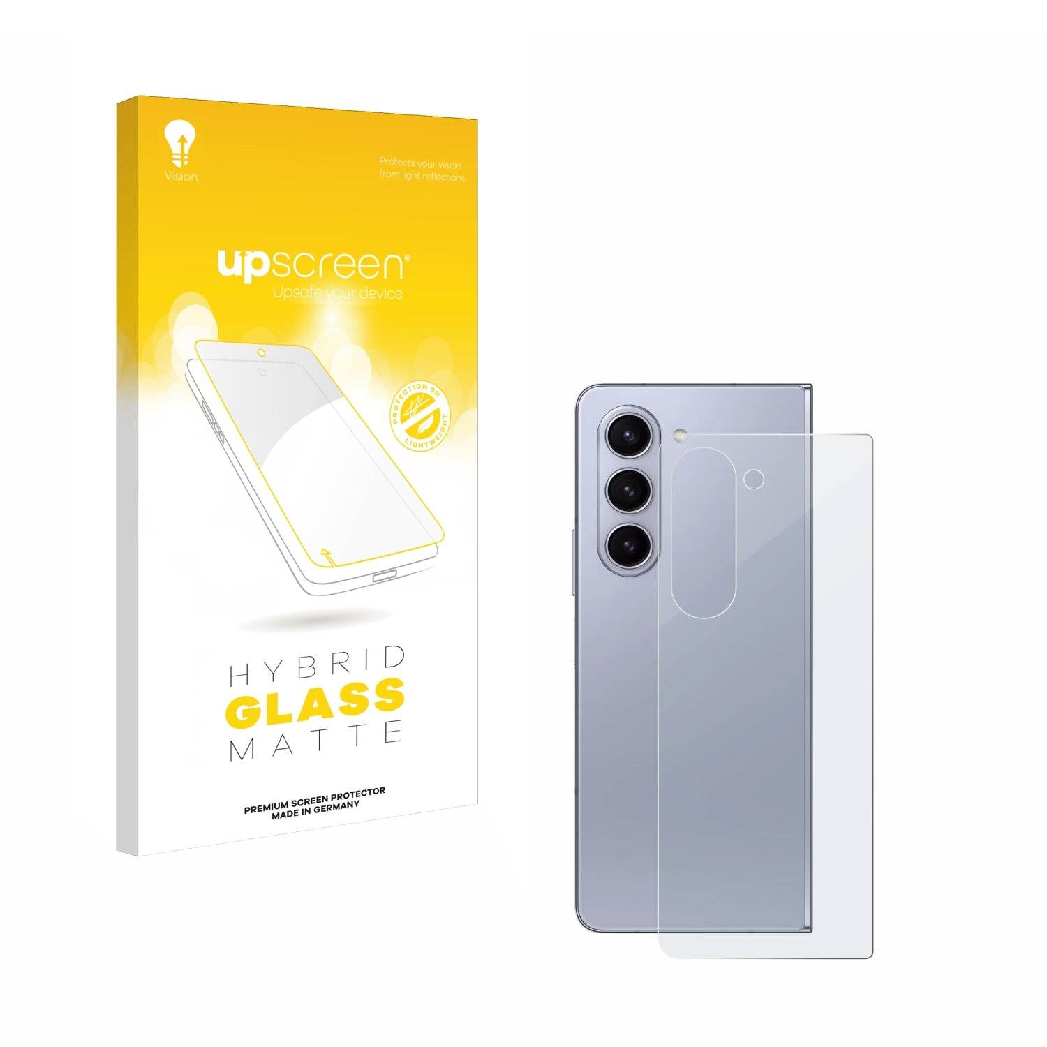 upscreen Hybrid Glas Matt Panzer-Folie für Samsung Galaxy Z Fold 5