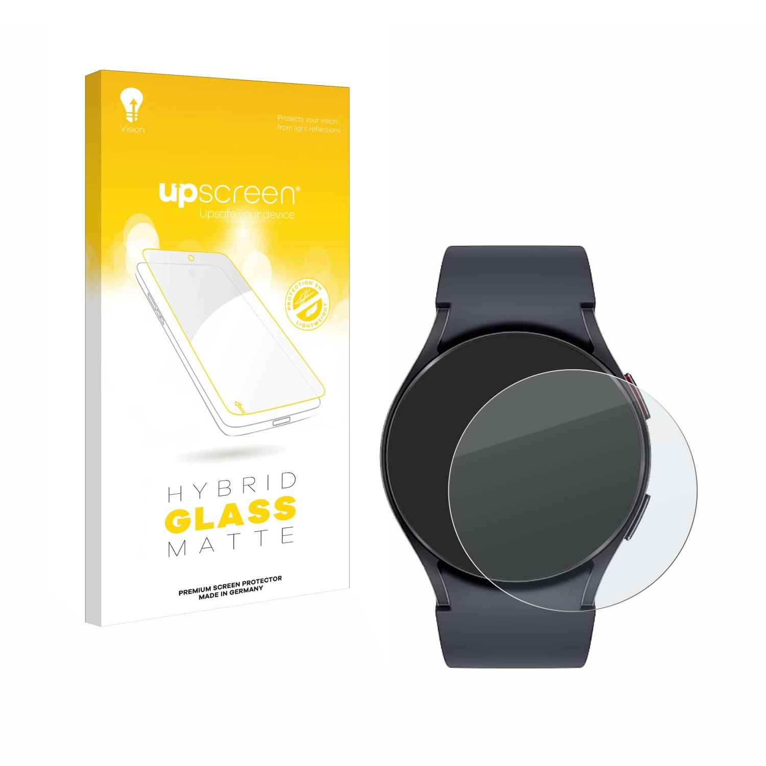 upscreen Hybrid Glas Matt Panzer-Folie für Samsung Galaxy Watch 6 (40 mm)