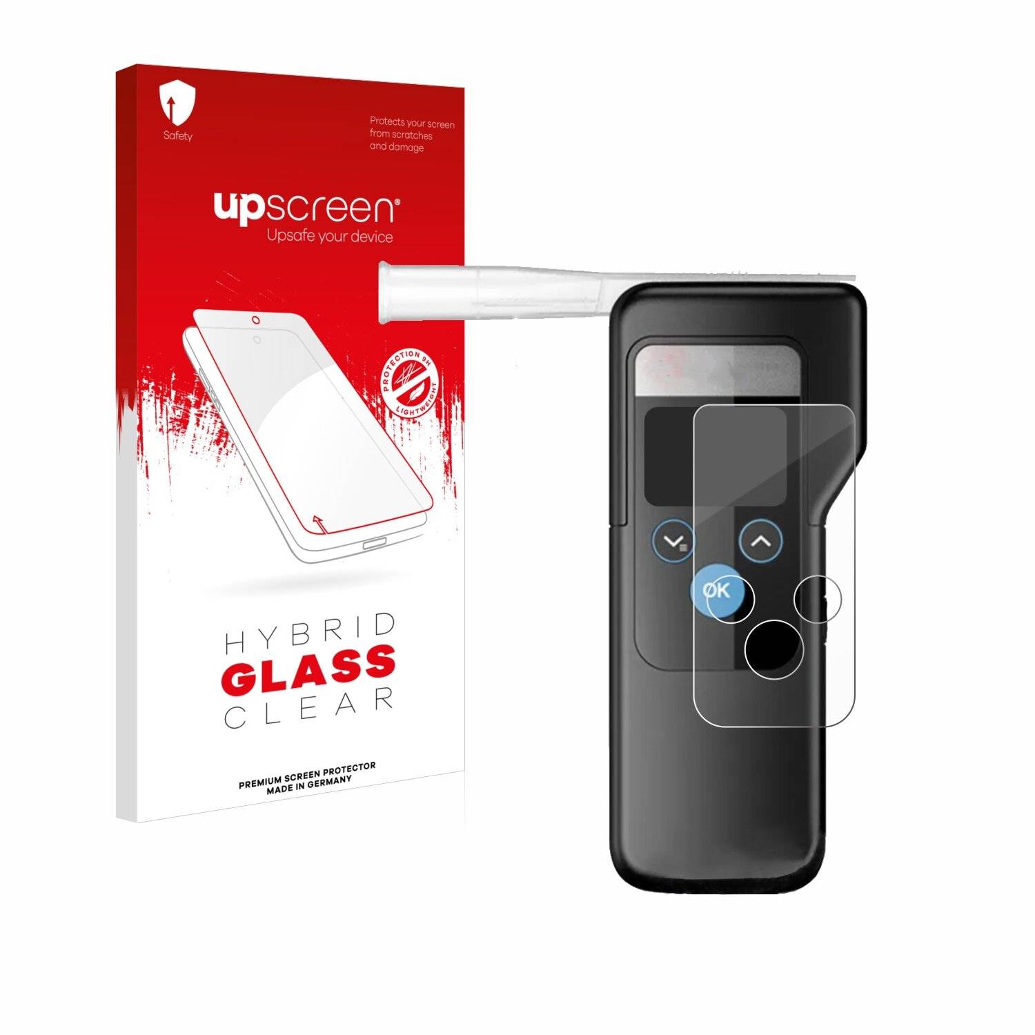 upscreen Hybrid Glas Panzer-Folie für Dräger Alcotest