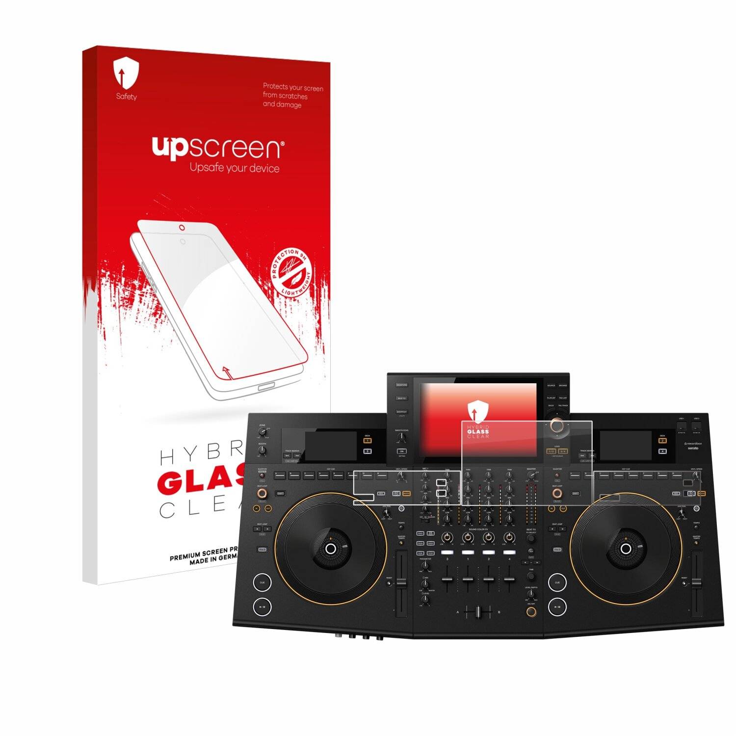 upscreen Hybrid Glas Panzer-Folie für Pioneer