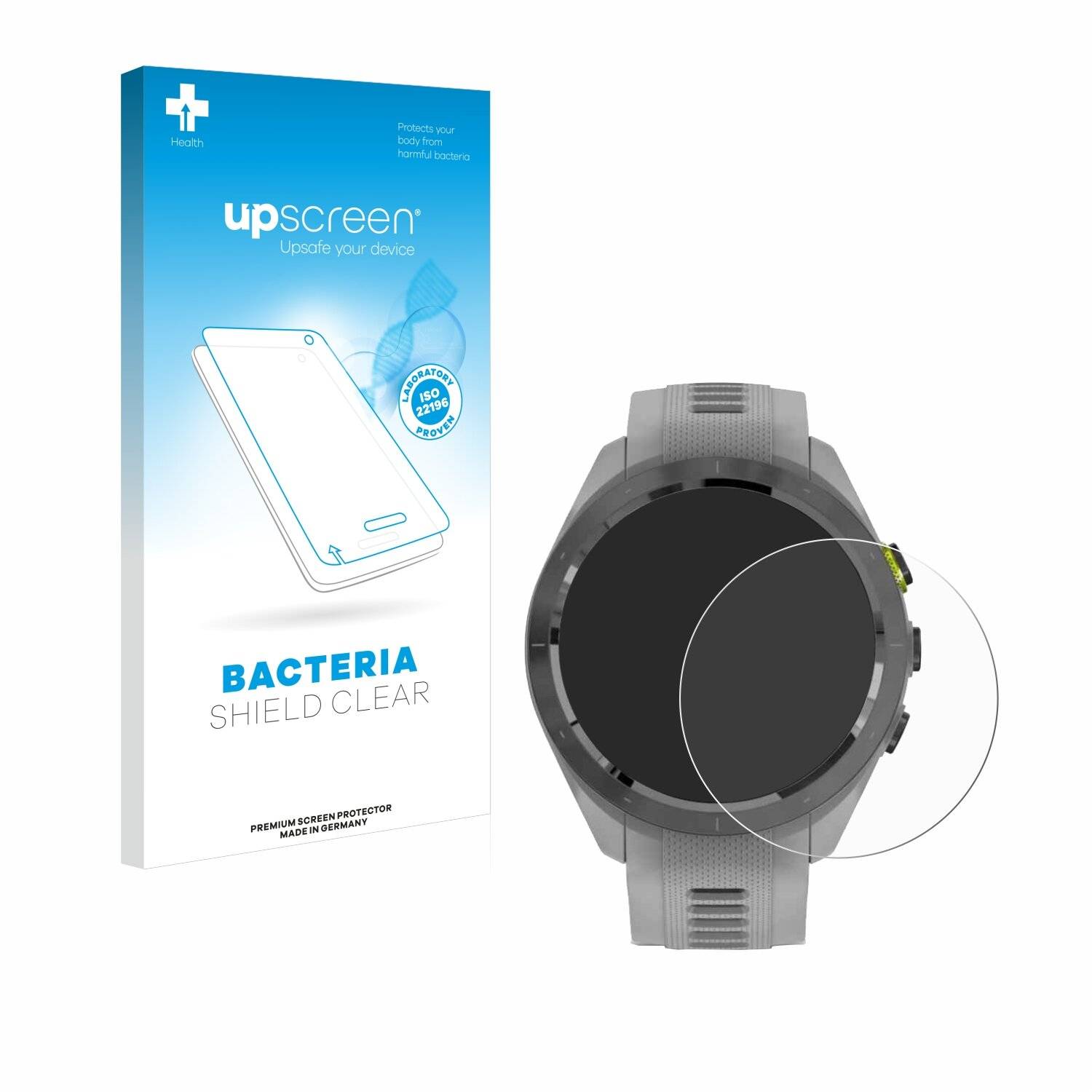upscreen Bacteria Shield Schutzfolie für Garmin Approach S70 (42 mm) -