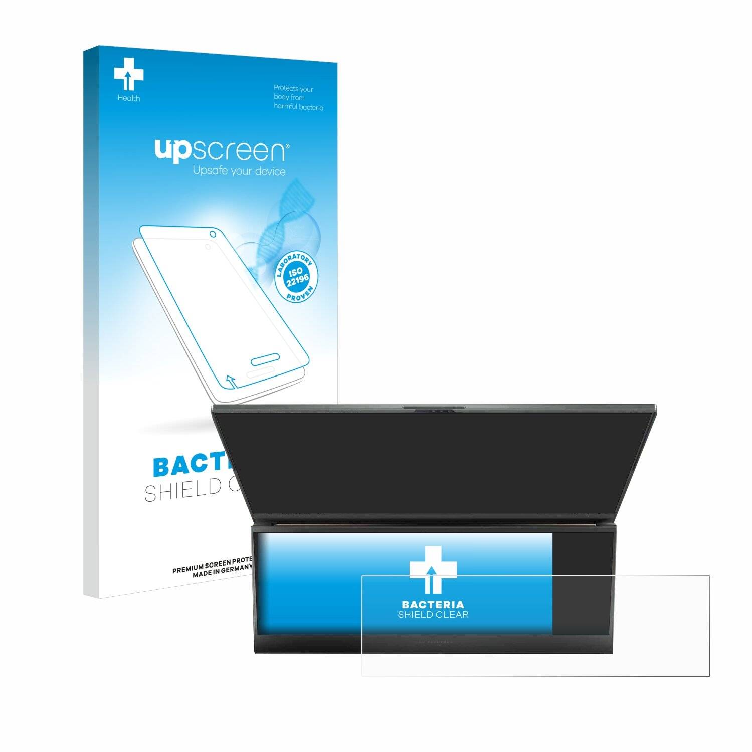 upscreen Bacteria Shield Schutzfolie für ASUS ROG Zephyrus Duo 16 2023 (NUR Touch Bar) -
