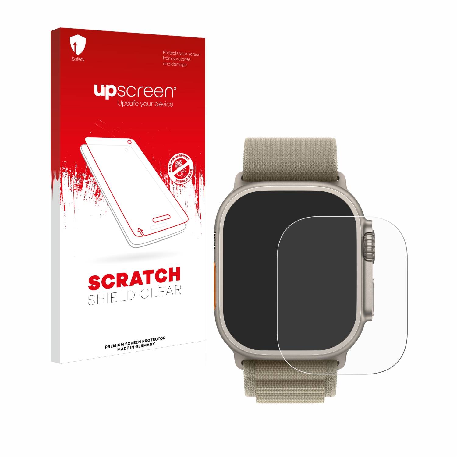 upscreen Scratch Shield Schutzfolie für Apple Watch Ultra 2 (49 mm)