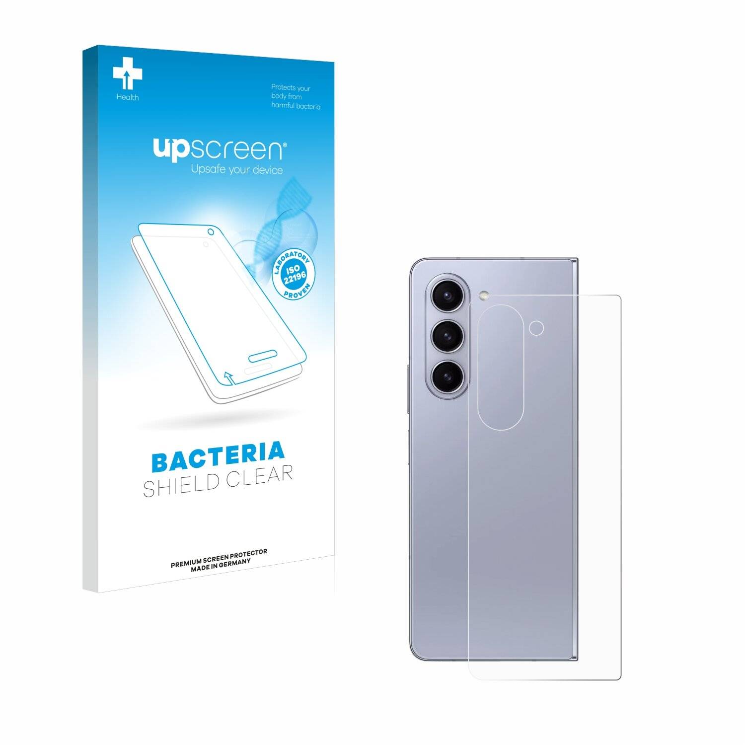 upscreen Bacteria Shield Schutzfolie für Samsung Galaxy Z Fold 5 (Rückseite) -