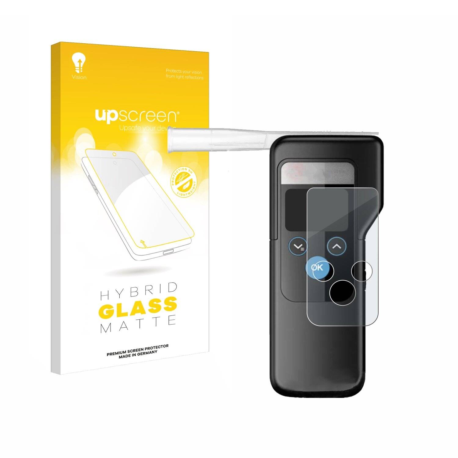 upscreen Hybrid Glas Matt Panzer-Folie für Dräger Alcotest