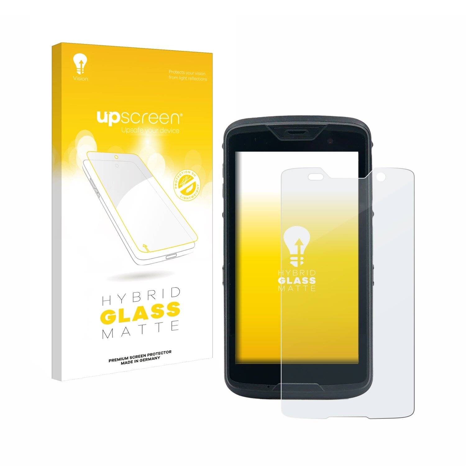 upscreen Hybrid Glas Matt Panzer-Folie für Unitech EA