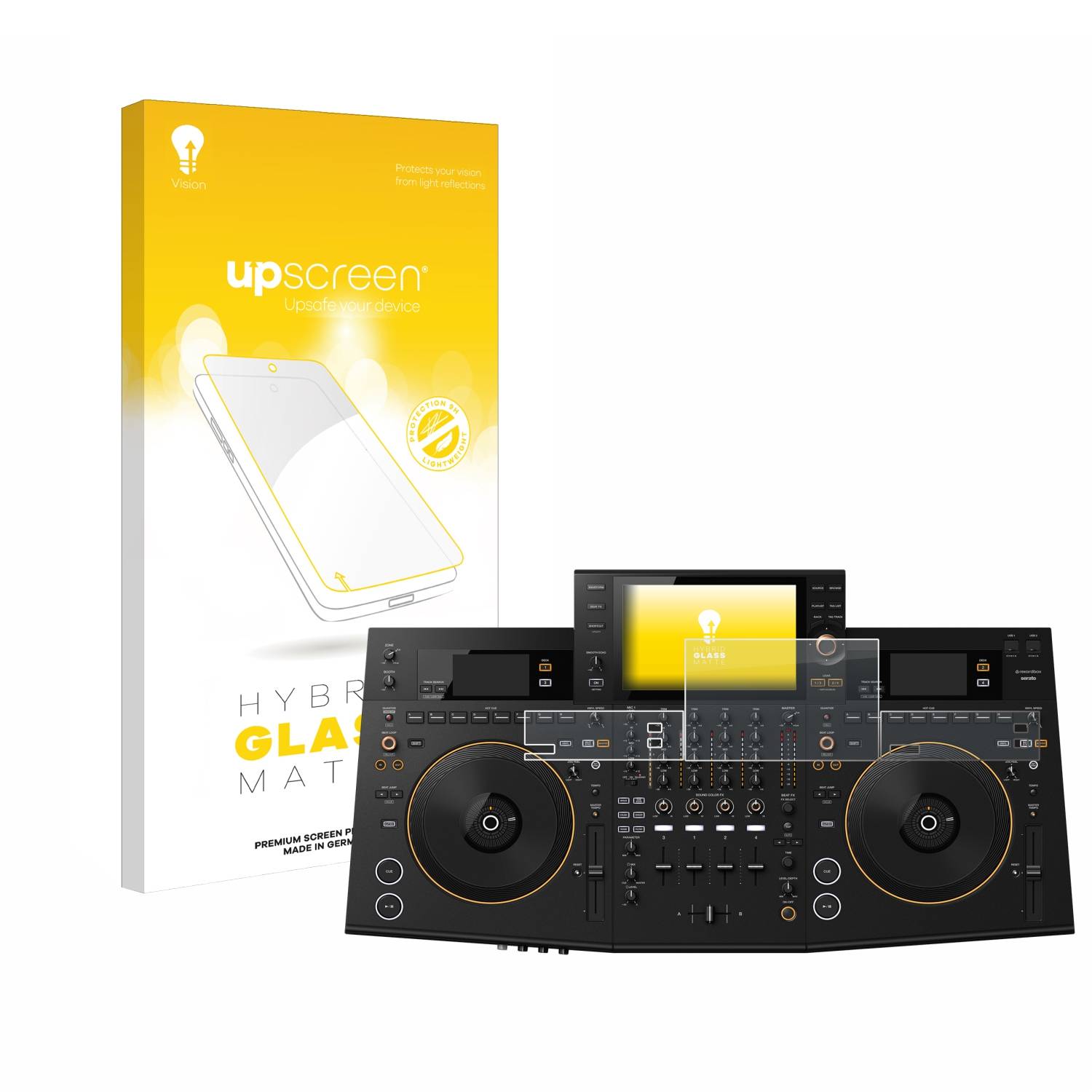 upscreen Hybrid Glas Matt Panzer-Folie für Pioneer OPUS-QUAD