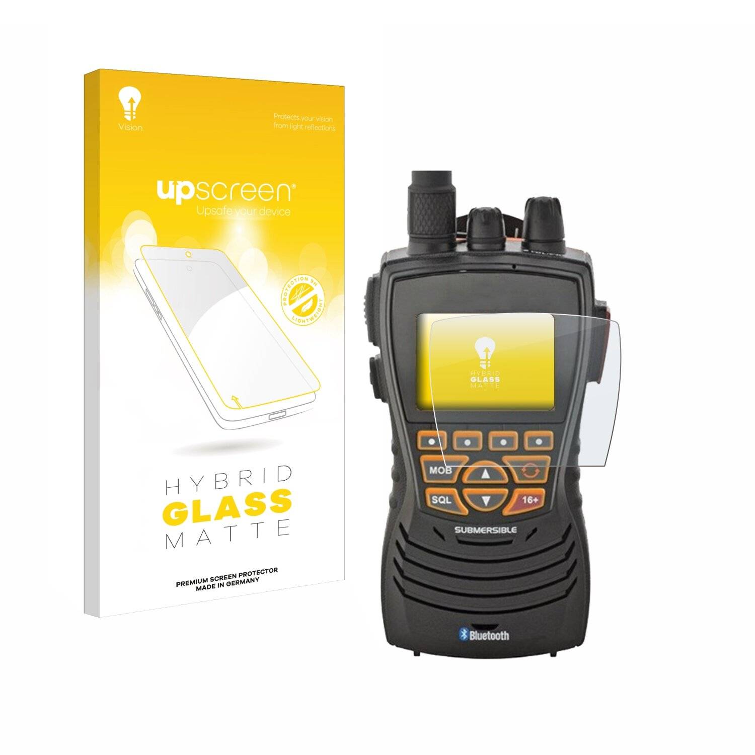 upscreen Hybrid Glas Matt Panzer-Folie für Cobra Marine