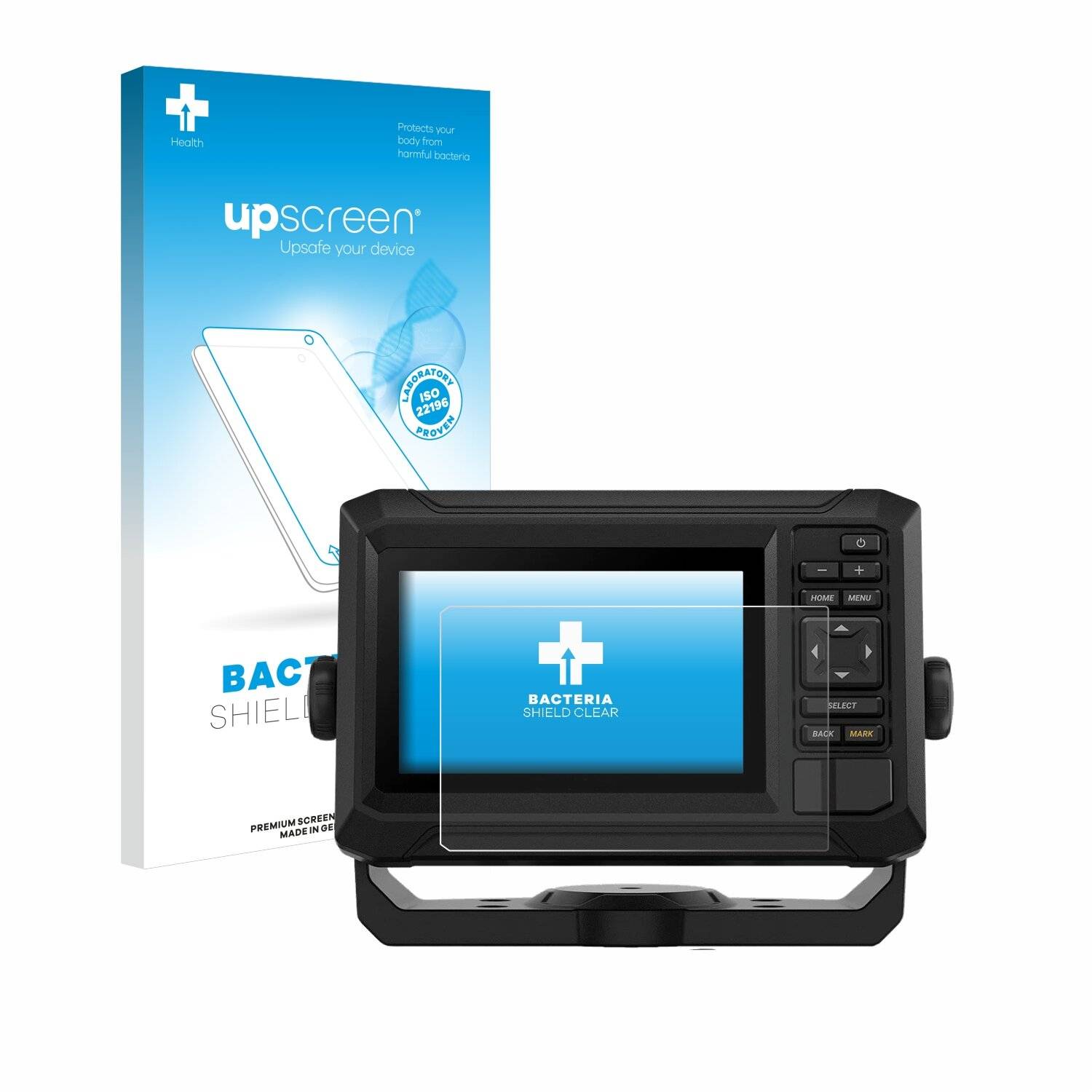 upscreen Bacteria Shield Schutzfolie für Garmin ECHOMAP UHD2 5 -