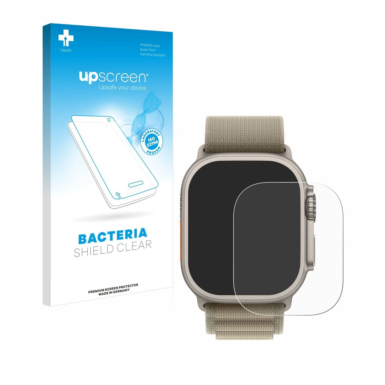 upscreen Bacteria Shield Schutzfolie für Apple Watch Ultra 2 (49 mm) -