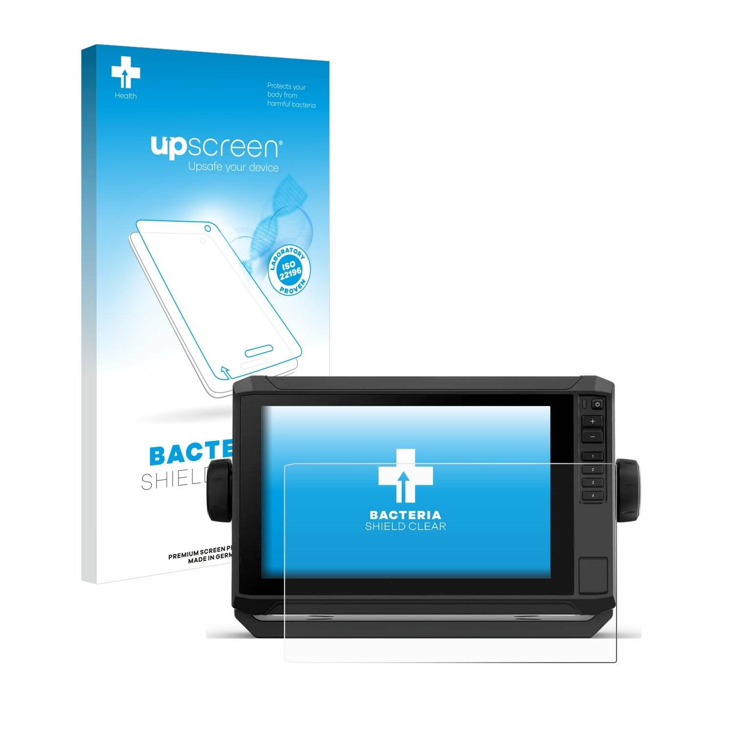 upscreen Bacteria Shield Schutzfolie für Garmin ECHOMAP UHD2 9 -