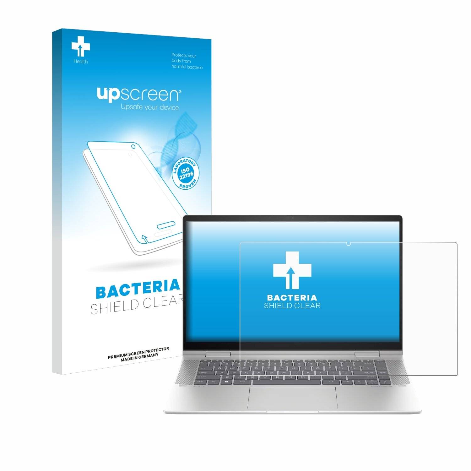 upscreen Bacteria Shield Schutzfolie für HP Envy x360 2-in-1 15-fx -