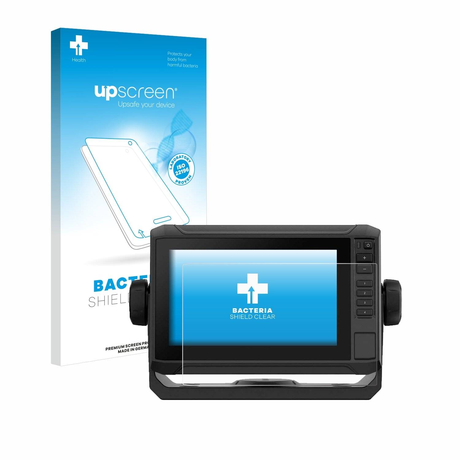 upscreen Bacteria Shield Schutzfolie für Garmin ECHOMAP UHD2 7 Touchscreen -